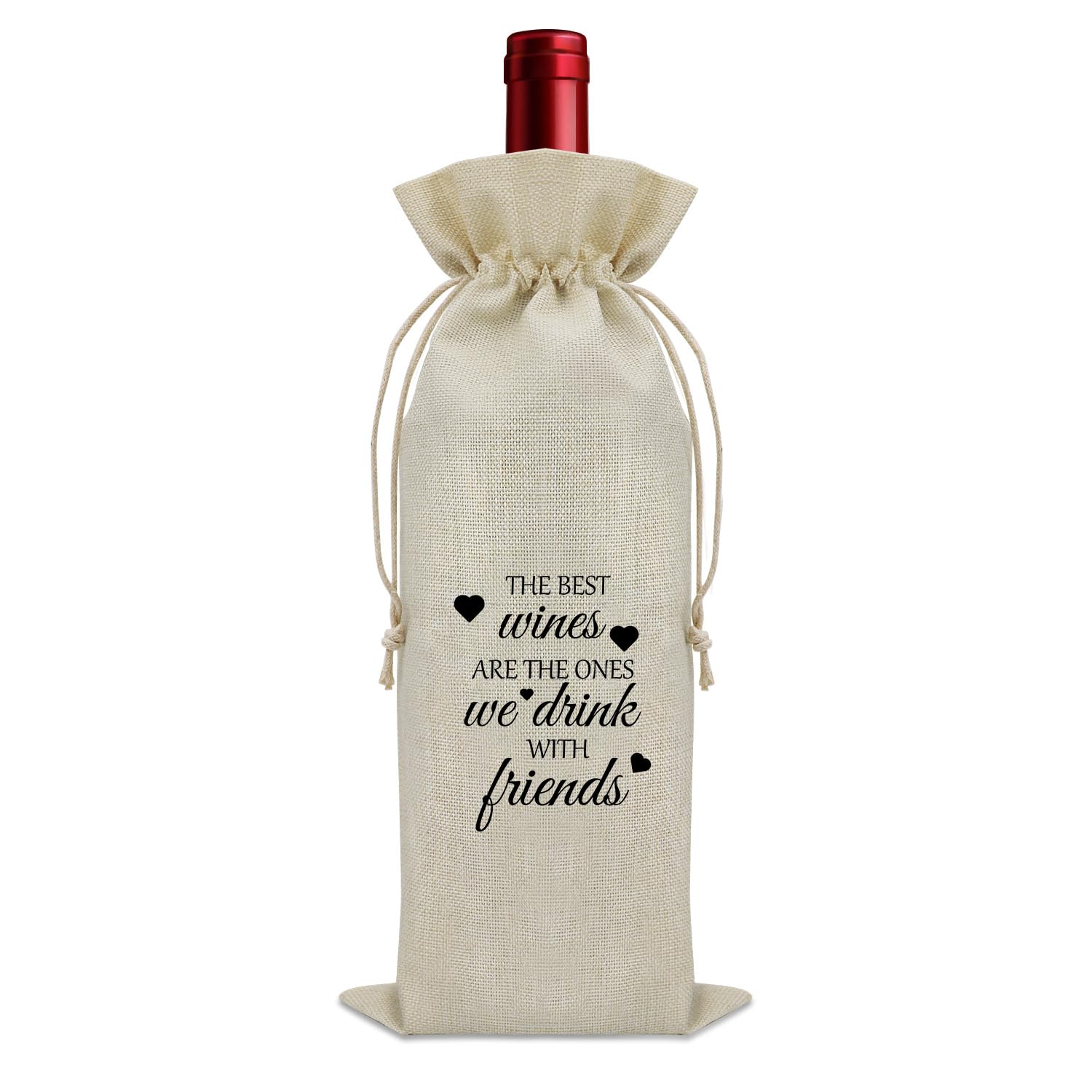 Regalos temáticos de vino para mujeres, amigos, bolsa de vino, regalos divertidos de amistad para hombres, regalos de beber para adultos, bolsa de almacenamiento de botellas de vino, regalos de