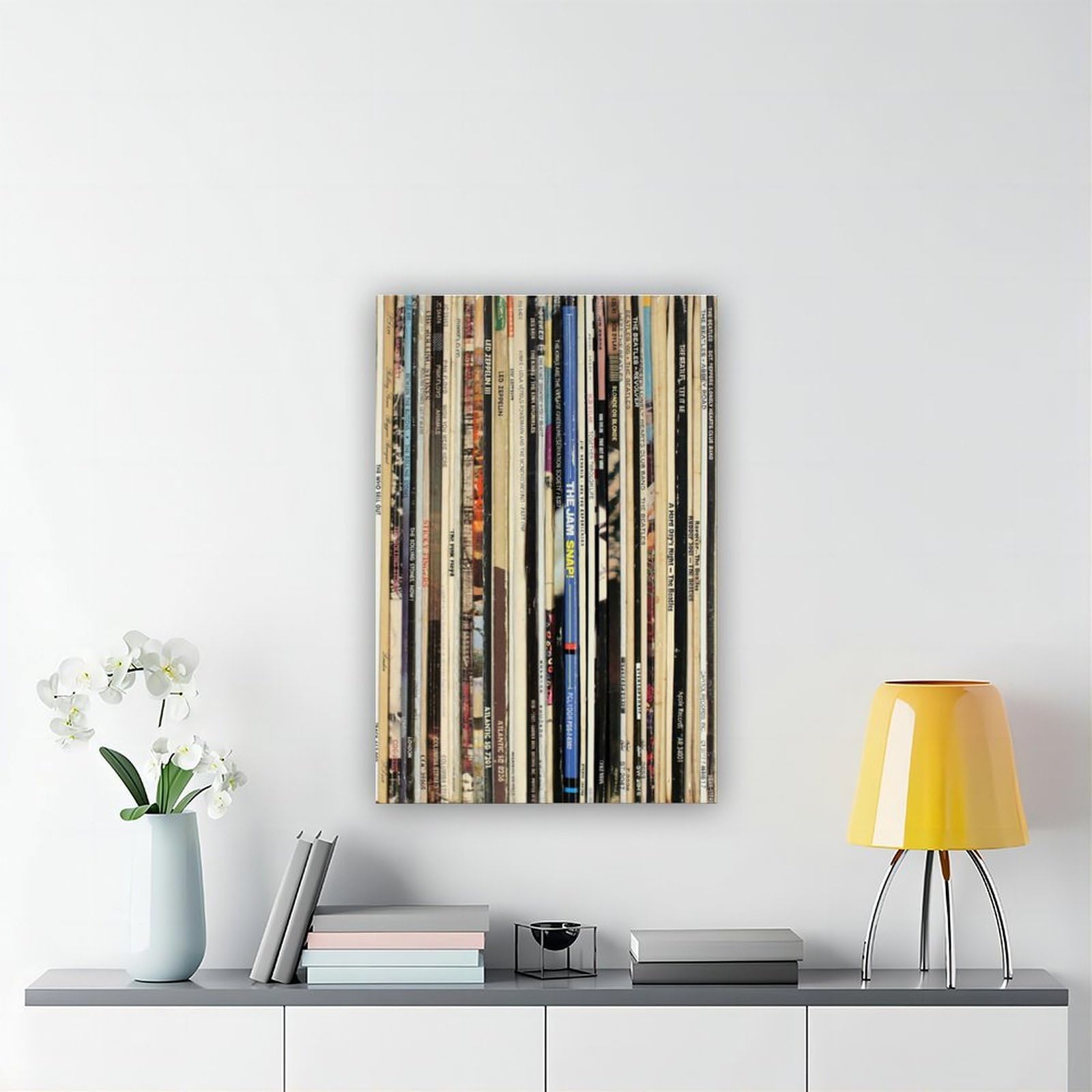 NEOHI Classic Rock płyty winylowe muzyka vintage pokój estetyka płótno nowoczesny plakat sztuka ścienna wydruki obrazy salon sypialnia dekoracja 16 x 24 cale (40 x 60 cm)