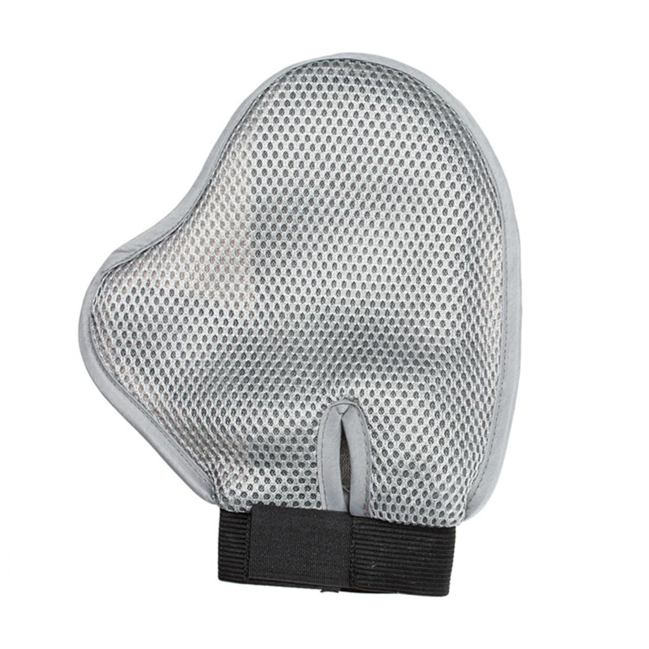 FOMIYES 2pcs Pet Hair Remover Mitt for Cats Grooming Glove with Rubber Tips Steel Needles for All of Fur