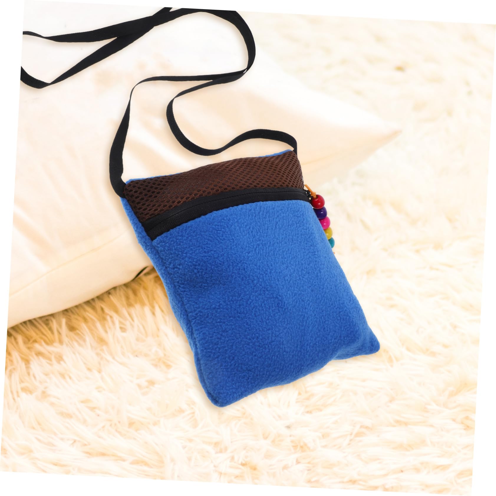 Borsa portatile per trasportare piccoli roditori e petauri sacco a pelo traspirante per criceti e altri piccoli animali borsa comoda e sicura con interno morbido per - 5