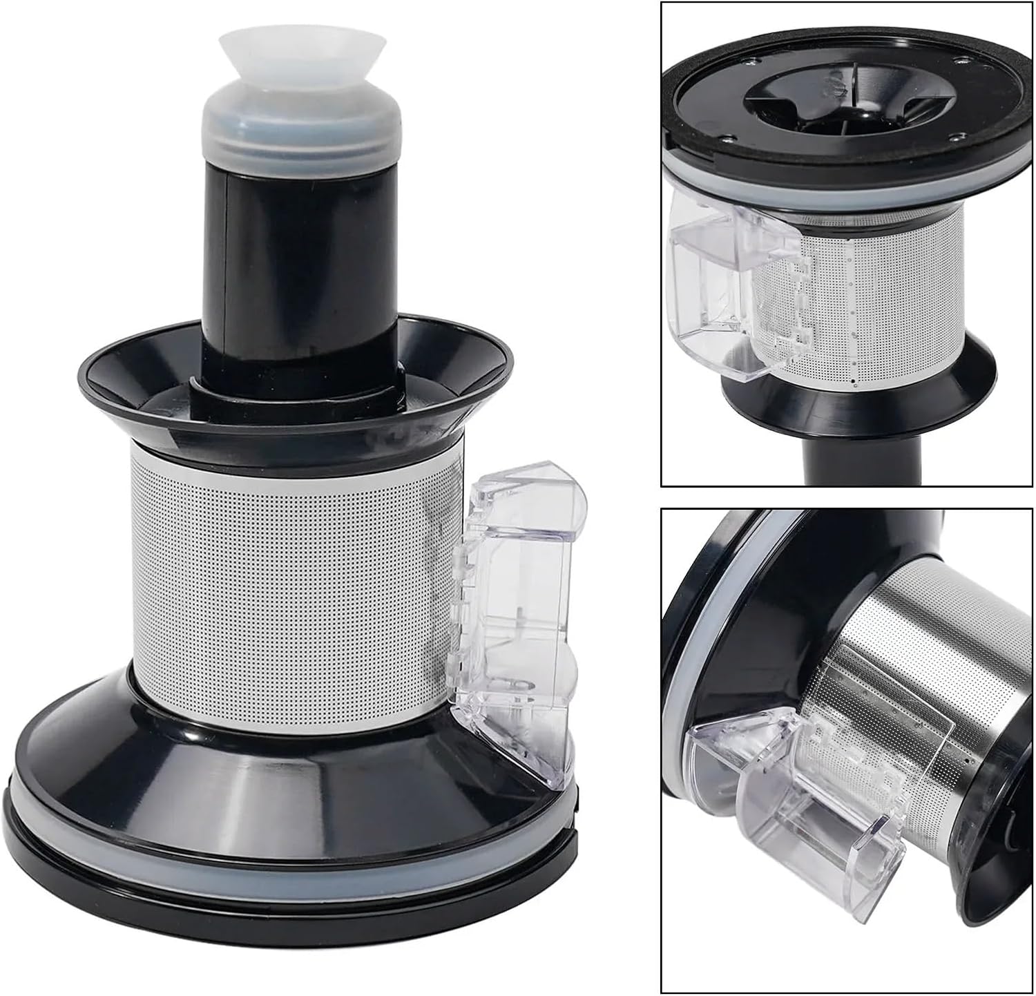 Handheld Vacuum Cleaner Dust Cup Filter Accessories,Compatible for Proscenic P10 P11,Vacuum Cleaner Replacement Parts(B)