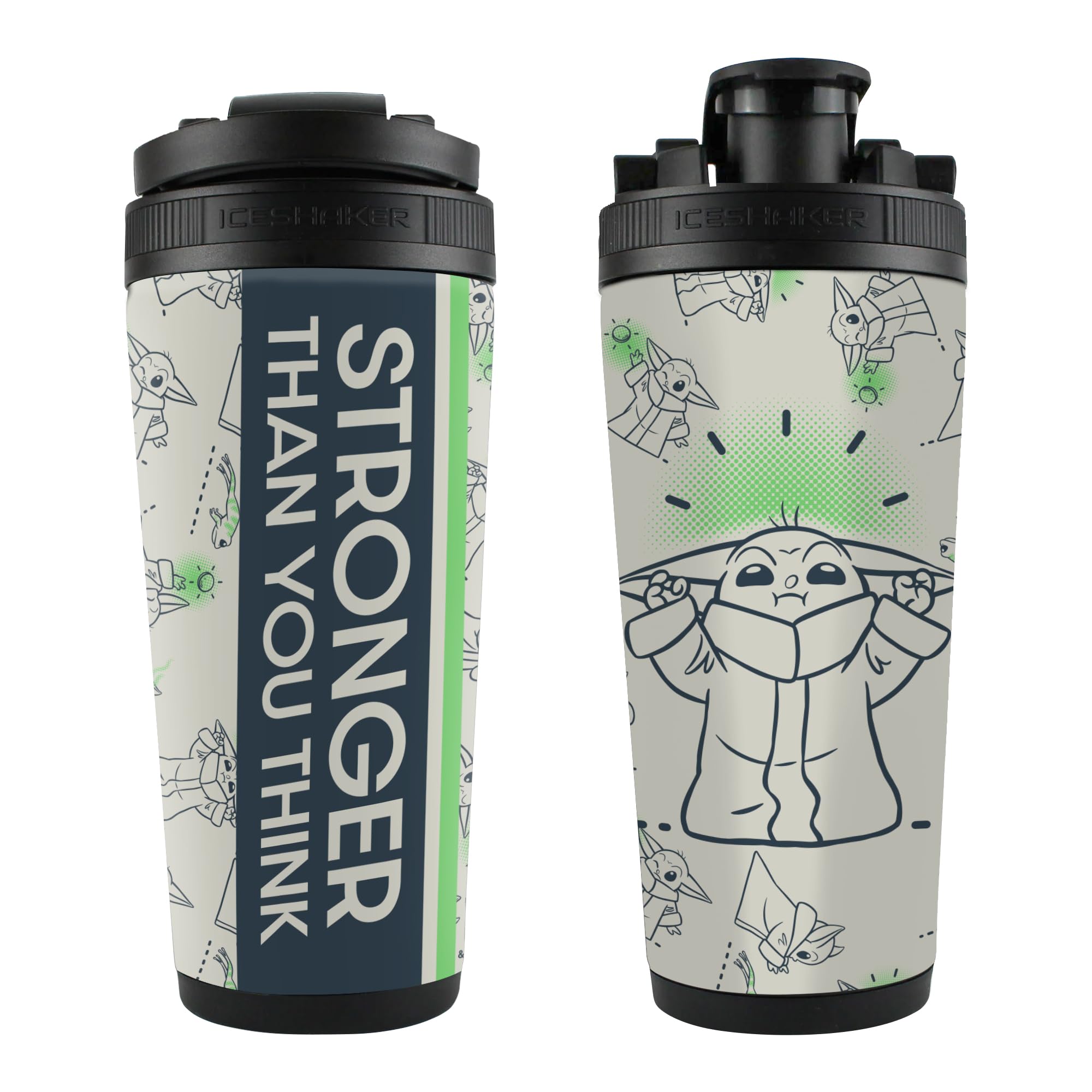 Shaker à glace Star Wars au bureau ou au sport contenant Mandalorian WinCraft