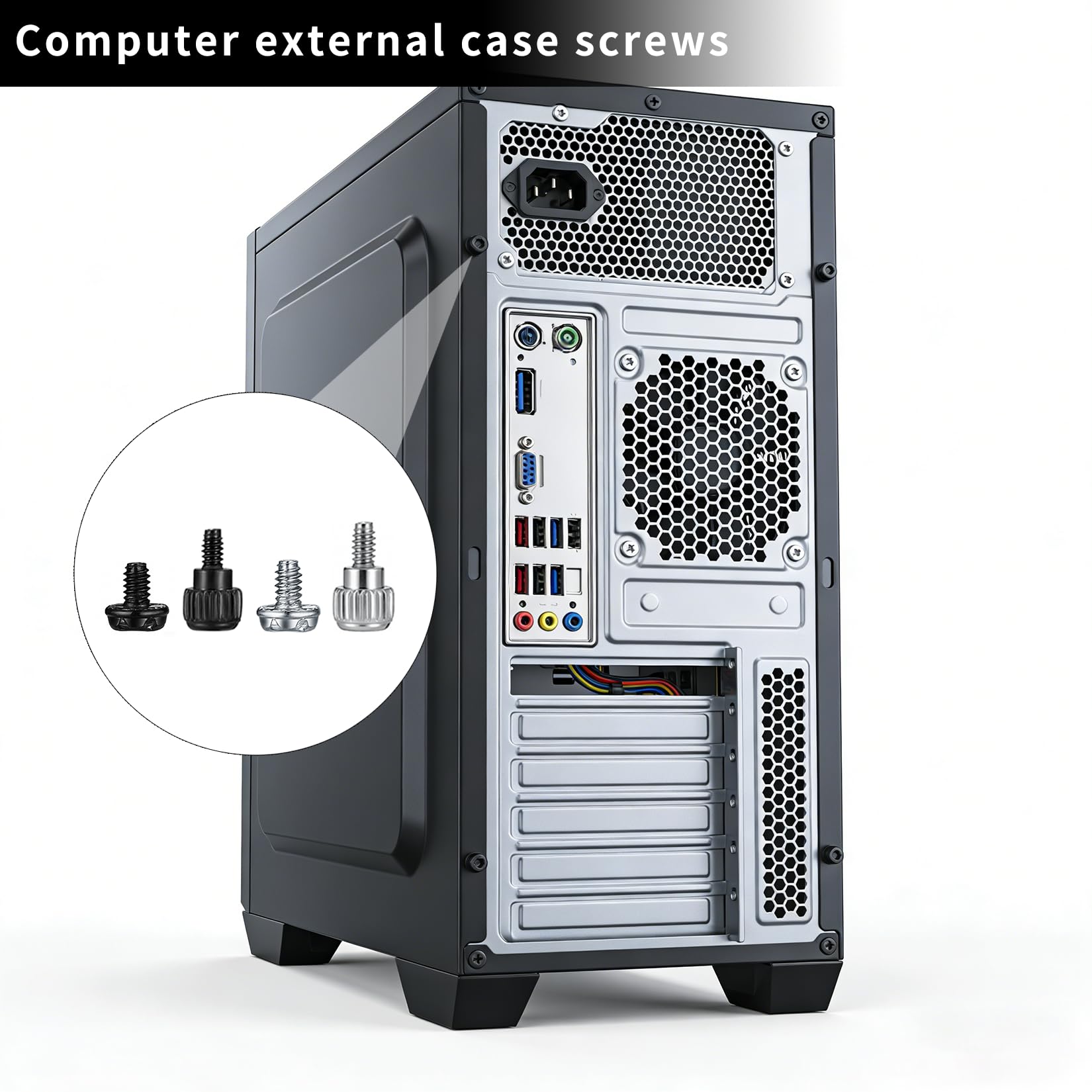 240 PzViti per Computer, Set di Viti per PC, Viti per scheda madre, ventole del case del PC, set di vite a testa zigrinata distanziali per computer, componenti e accessori