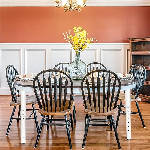 Miniatura 6 de QLLY Patas de escritorio redondas ajustables, 24-40 pulgadas, 23.6-39.4 in, patas de metal para mesa de oficina en casa, juego de patas para muebles