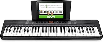 Alesis Melody 61 Keyboard Piano for Beginners with 61 Keys, Speakers, Tablet/Sheet Music Stand, 300 Sounds and Music Lessons