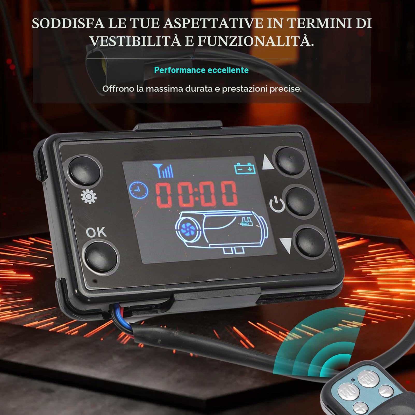 12V/24V 3-5KW Scheda principale Controller per riscaldatore diesel, interruttore LCD Controller per riscaldamento diesel dell'aria, riscaldamento del parcheggio dell'auto