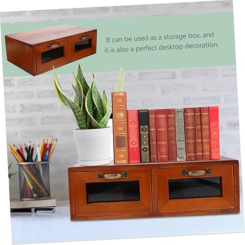 Miniatura 5 de BESTOYARD Caja de almacenamiento de escritorio, soporte para monitor, estante de almacenamiento, cajones de almacenamiento, soportes de estantería,