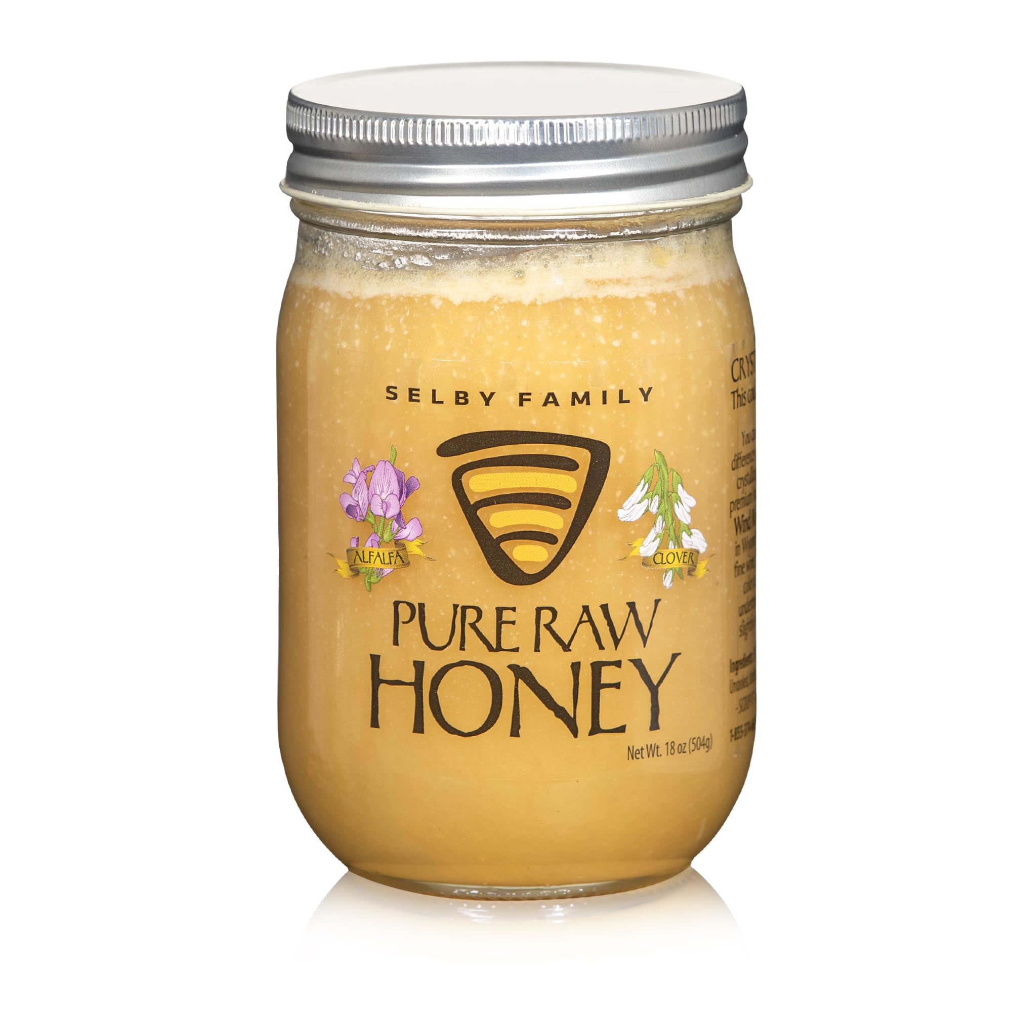 Selby Family Honey - Pure Raw Wyoming Clover, 16 Oz, Pack of 1