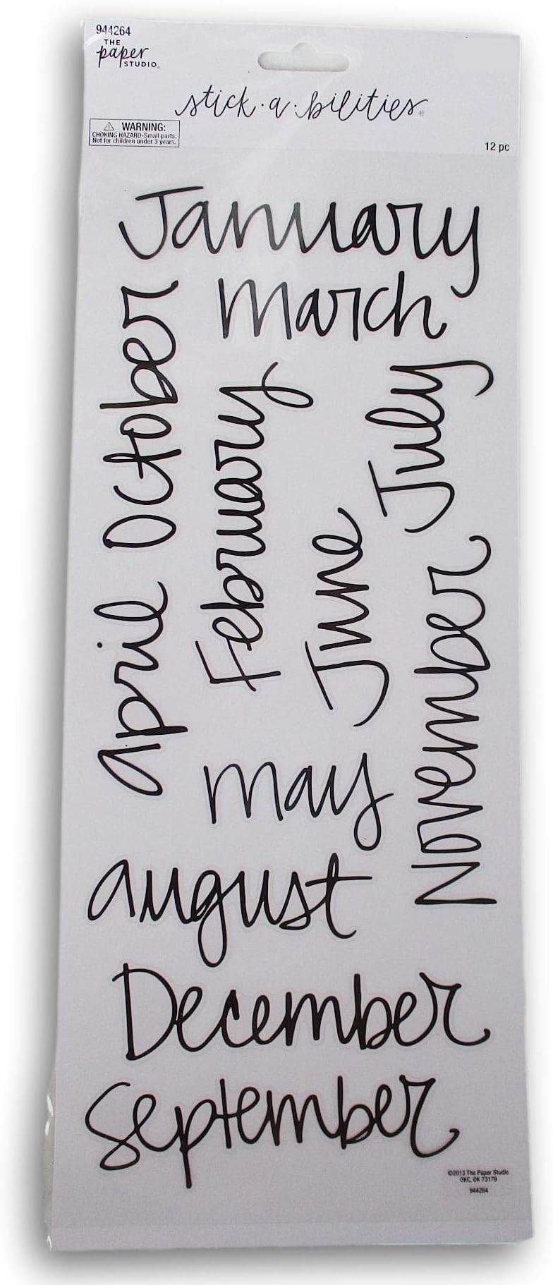 Calendar Month Stickers Calendar Month Stickers