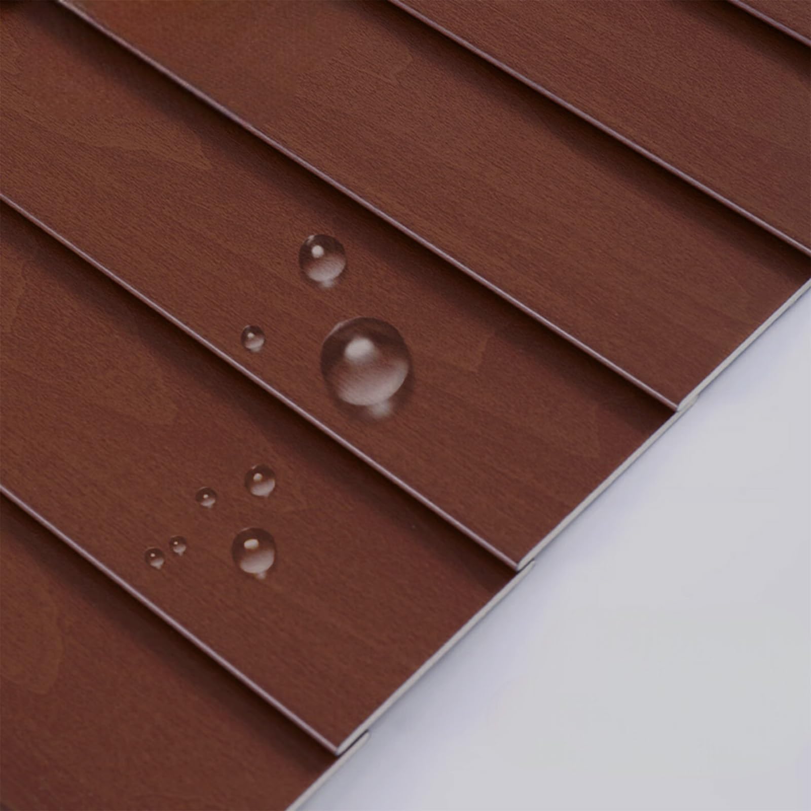 Tenda veneziana in legno massello per porte e porte, listelli da 50 mm, facile da installare, per interni e privacy, disponibile in 40/50/70/85/100/120/150/160 cm (marrone rustico)