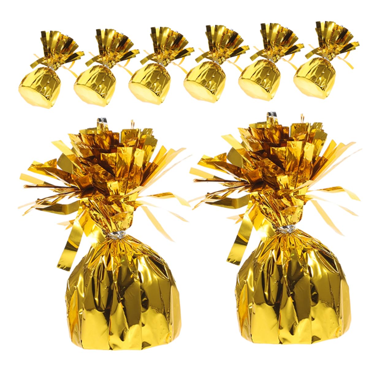 IMIKEYA 8pièces Poids Pour Ballons Dorés ballons à Hélium Décoration De Table Pour Anniversaire Et Mariage Lot