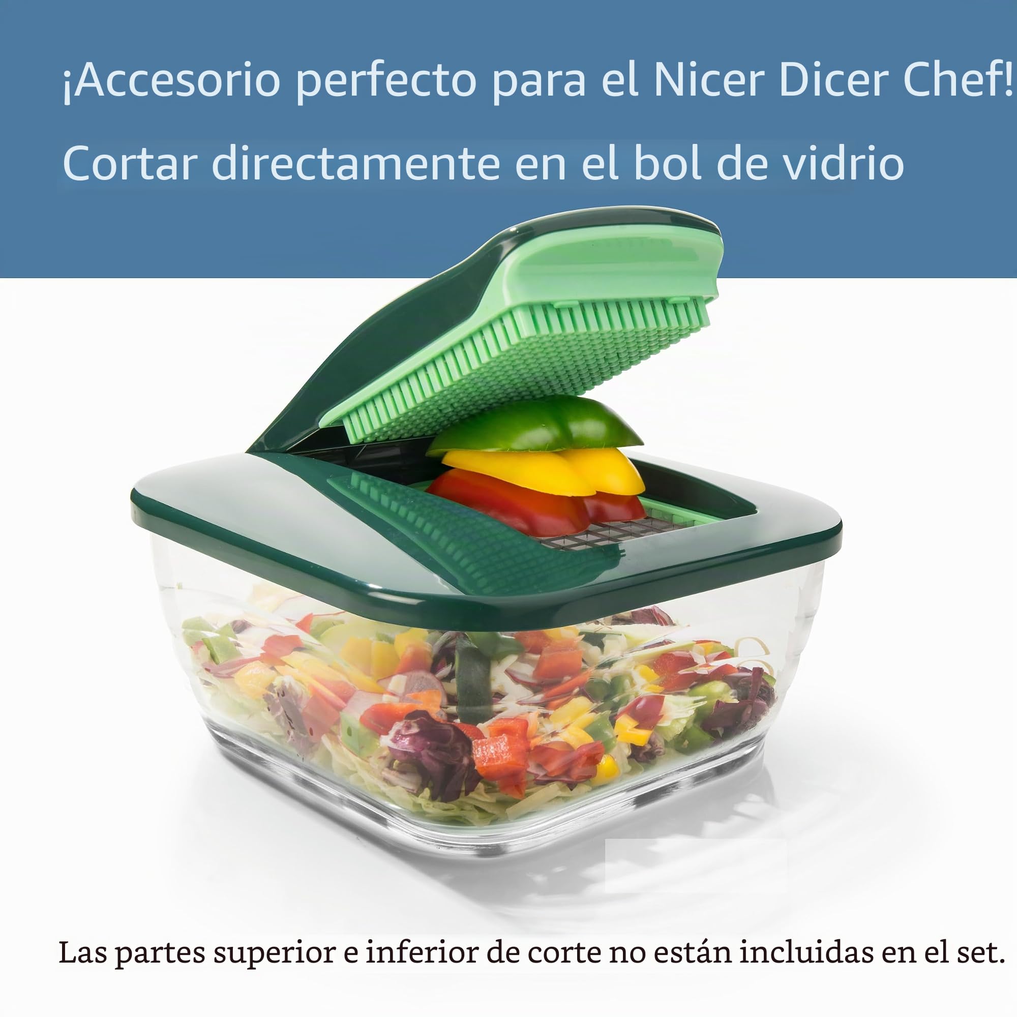 NICER DICER DICERCHEF01 La nueva versión Chef para aún más diversión cocinando sana y rápidamente, color verde