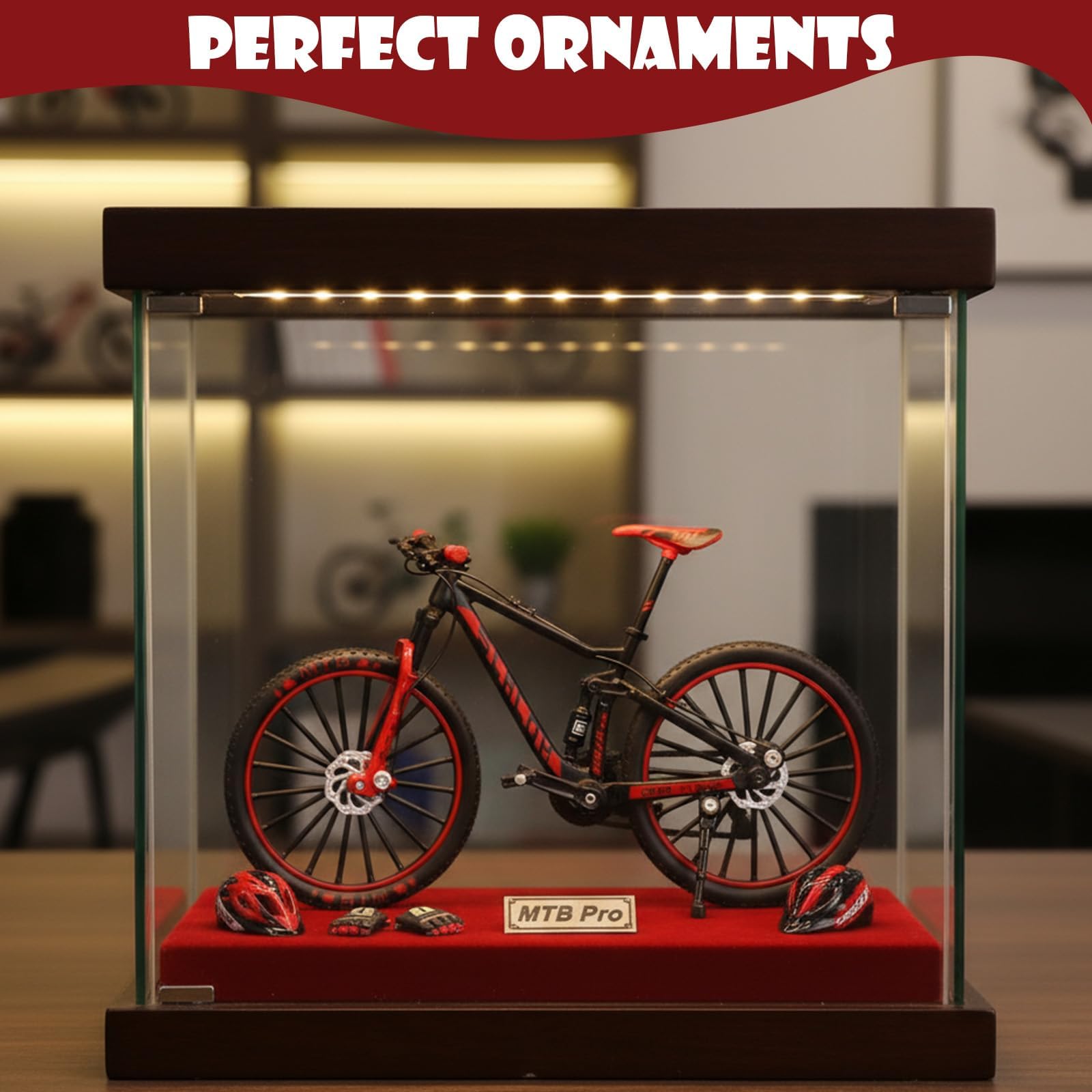 Finger BMX Bicicletta Modello 1:10 - Miniatura Mountain Bike in Lega, Decorazione realistica Bicicletta da collezione & Regalo per adulti