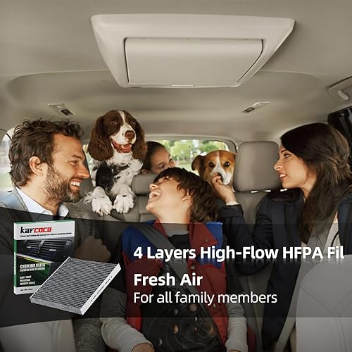 Miniatura 10 de CF11183 (6040C) Filtro de aire de cabina prémium con carbón activado compatible con Dodge Durango Jeep Grand Cherokee GRAND Cherokee WK 2011-2023
