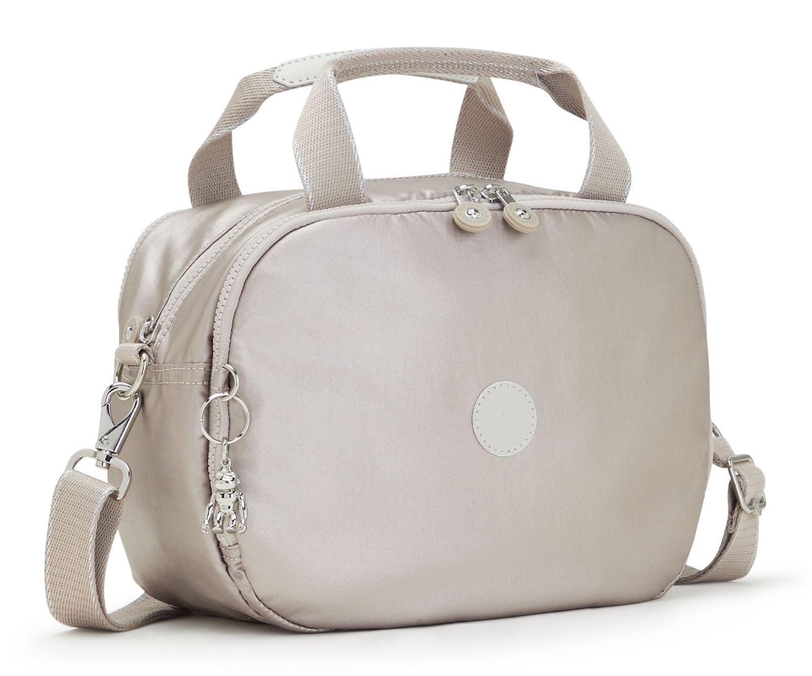 Kipling Palmbeach Neceser Grande, Accesorios de Viaje, Metallic Glow (Plata)