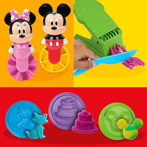 Miniatura 4 de Play-Doh Disney Junior Mickey Mouse Clubhouse, Shape a Story Playset, almacenamiento y viajes, artes y manualidades, juguetes preescolares para