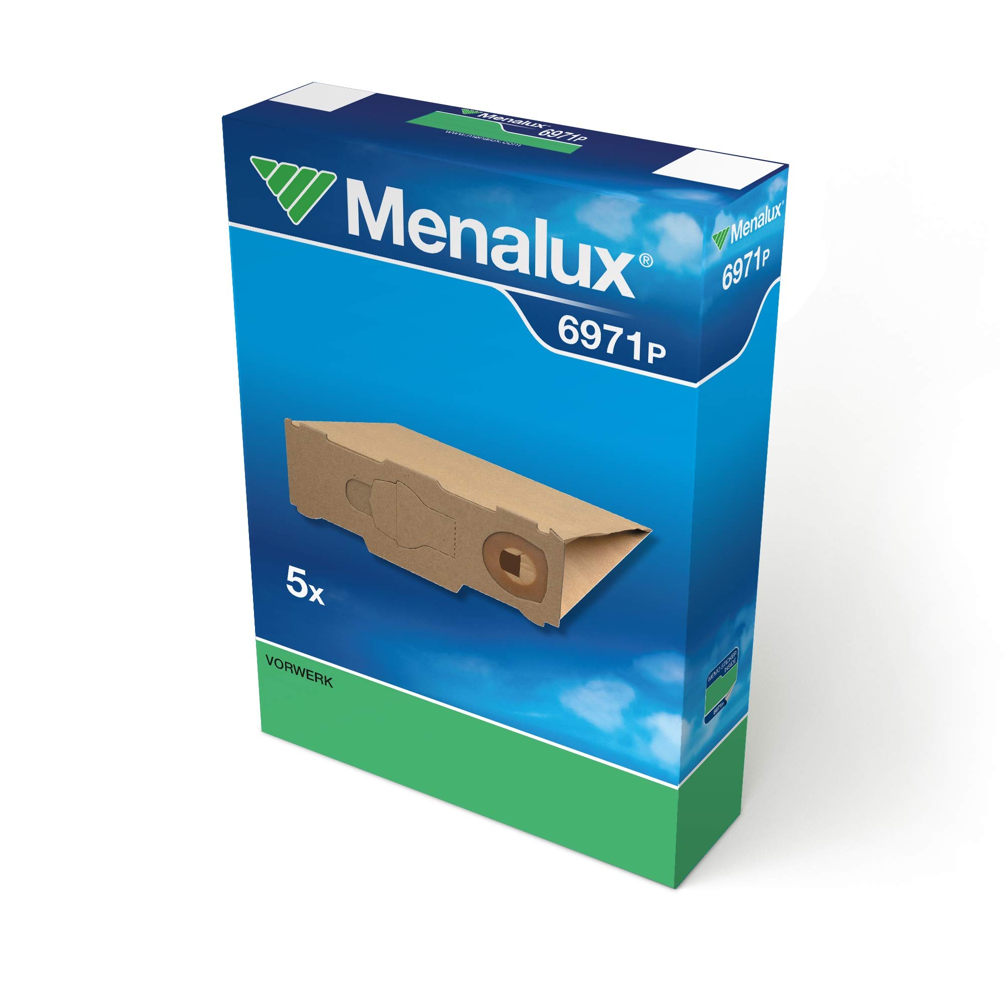 Menalux 6971 P 5 x Vacuum Bag for Vorwerk