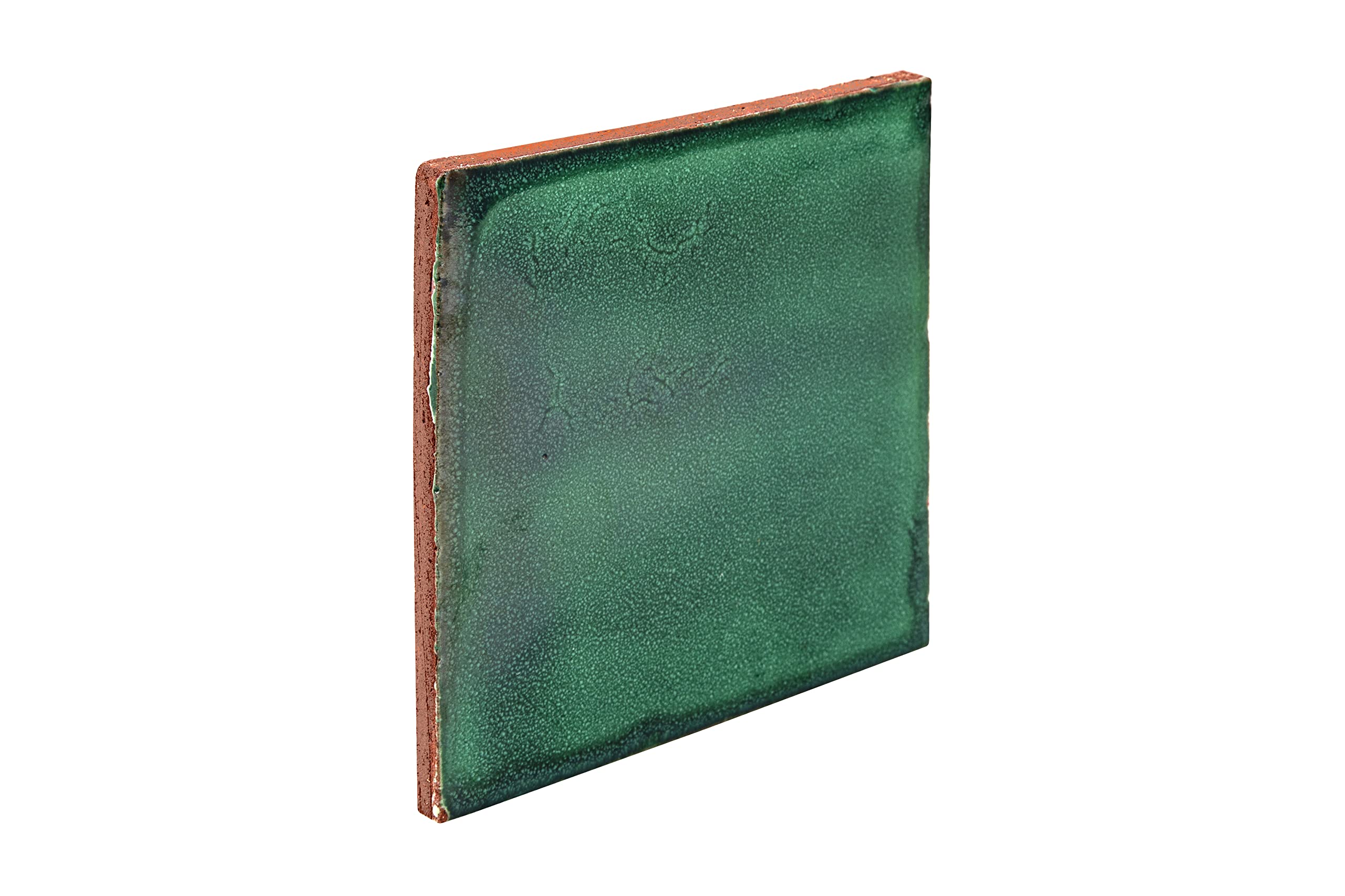 Cerames Azulejos verdes mexicanos monocolor Verde Deslavado - azulejos de mosaico, azulejos ceramica monocromáticos para cocina, baño, ducha | Un paquete de 90 baldosas verdes ceramica 10,5x10,5 cm