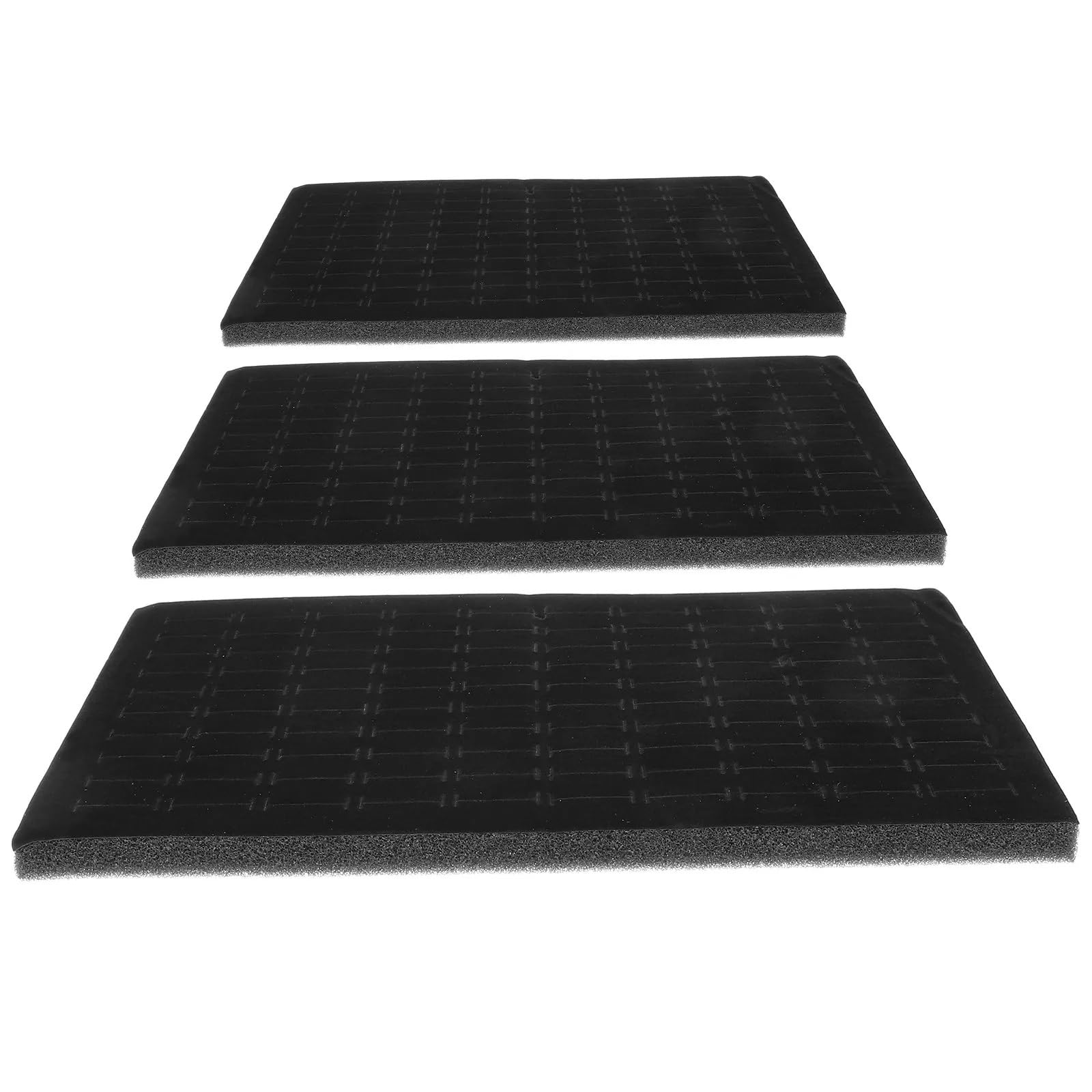 LSNNMU 6Pcs Jewelry Insert Sponge Pad Ring Earring Holder Display Tray Foam Liner for Box Showcase Custom Fit Stackable For Jewelry