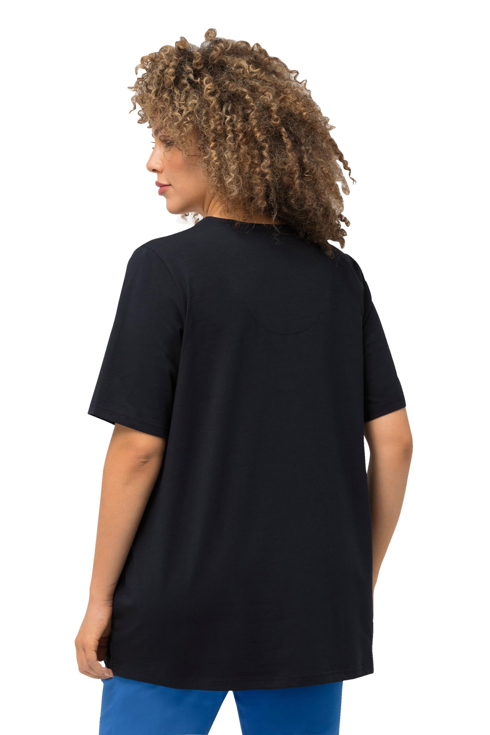 Ulla Popken Koszulka Kobiety T-shirt, Linia A, Tunika, Rękaw Do Łokcia