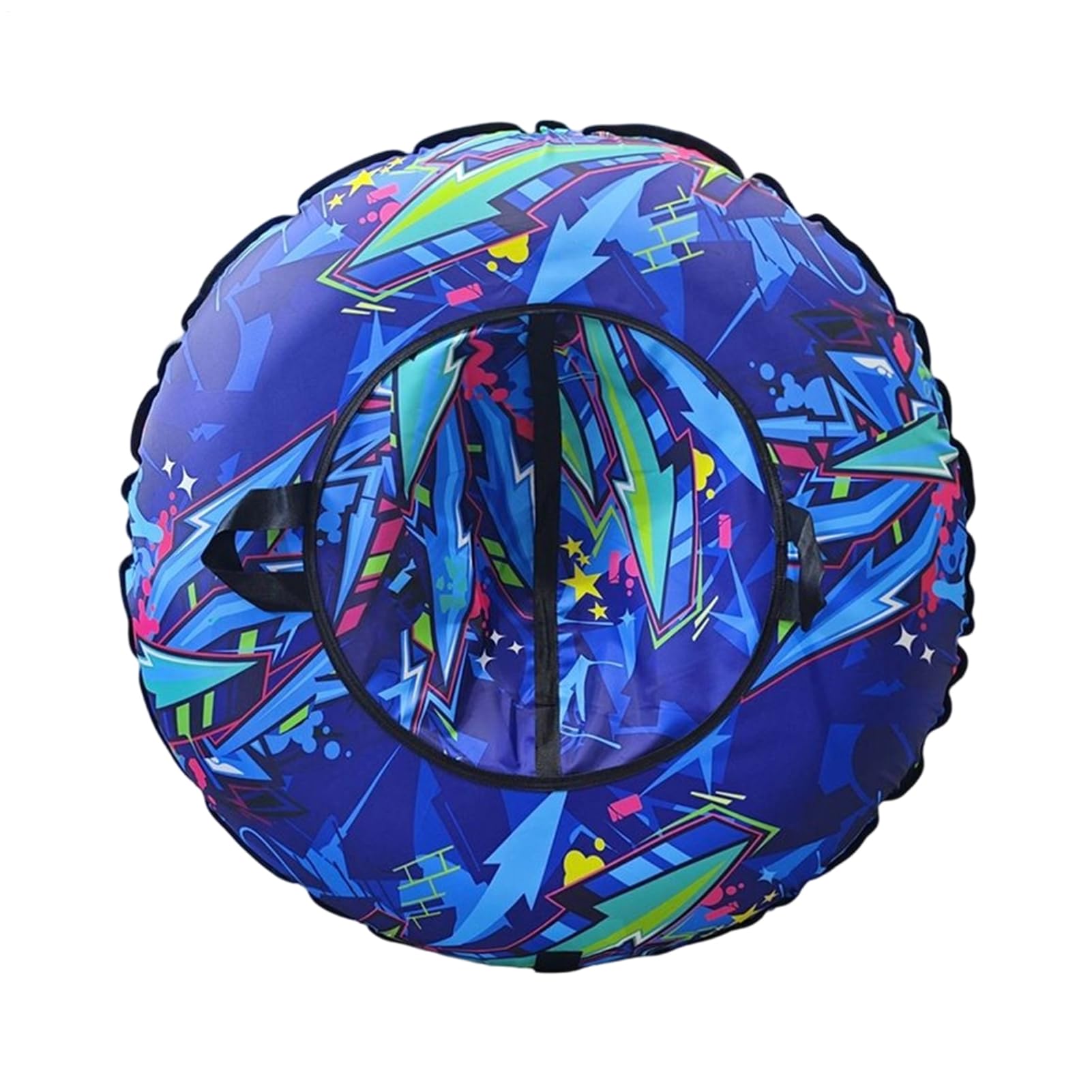 Donut gonflable pour luge | Tapis gonflable en PVC de 104 cm avec poignées, luges pour adultes et enfants en hiver, piscine, camping et extérieur