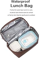 Vista 4 de NOL Natural Organic Lifestyle Bolsas de almuerzo aisladas para mujeres Bolsa refrigeradora Nailon ligero impermeable Lonchera para el trabajo