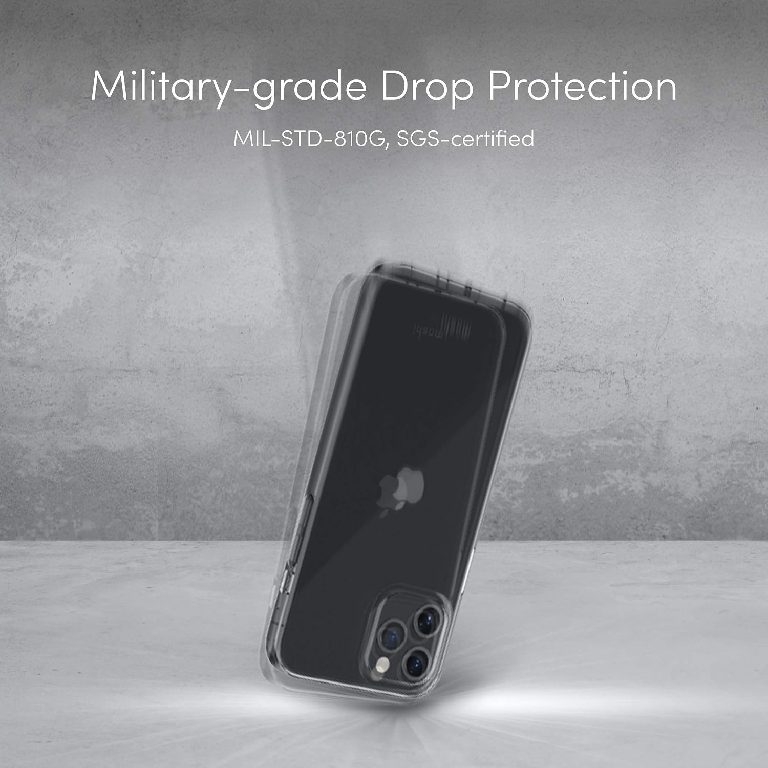 Moshi Vitros Clear Case Compatible with iPhone 12 Pro Max Case, Clear, Thin, Flexible, Watermark-Resistant, BPA-Free Cover for 6.7” iPhone 12 Pro Max, Crystal Clear