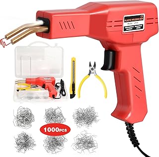 ATOLS Plastic Welder, 1000PCS Staples, Plastic Welding Kit, Hot Stapler Kit, Plastic Welder Gun Kit, Car Bumper Repair Kit, Plastic Repair Kit, Portable Toolbox