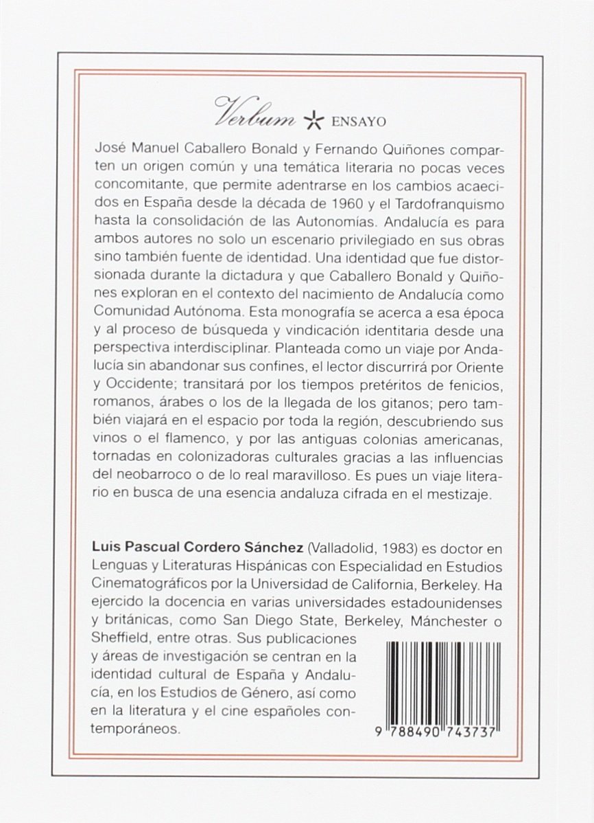 Caballero Bonald y Quiñones: viaje literario por Andalucía (Ensayo)