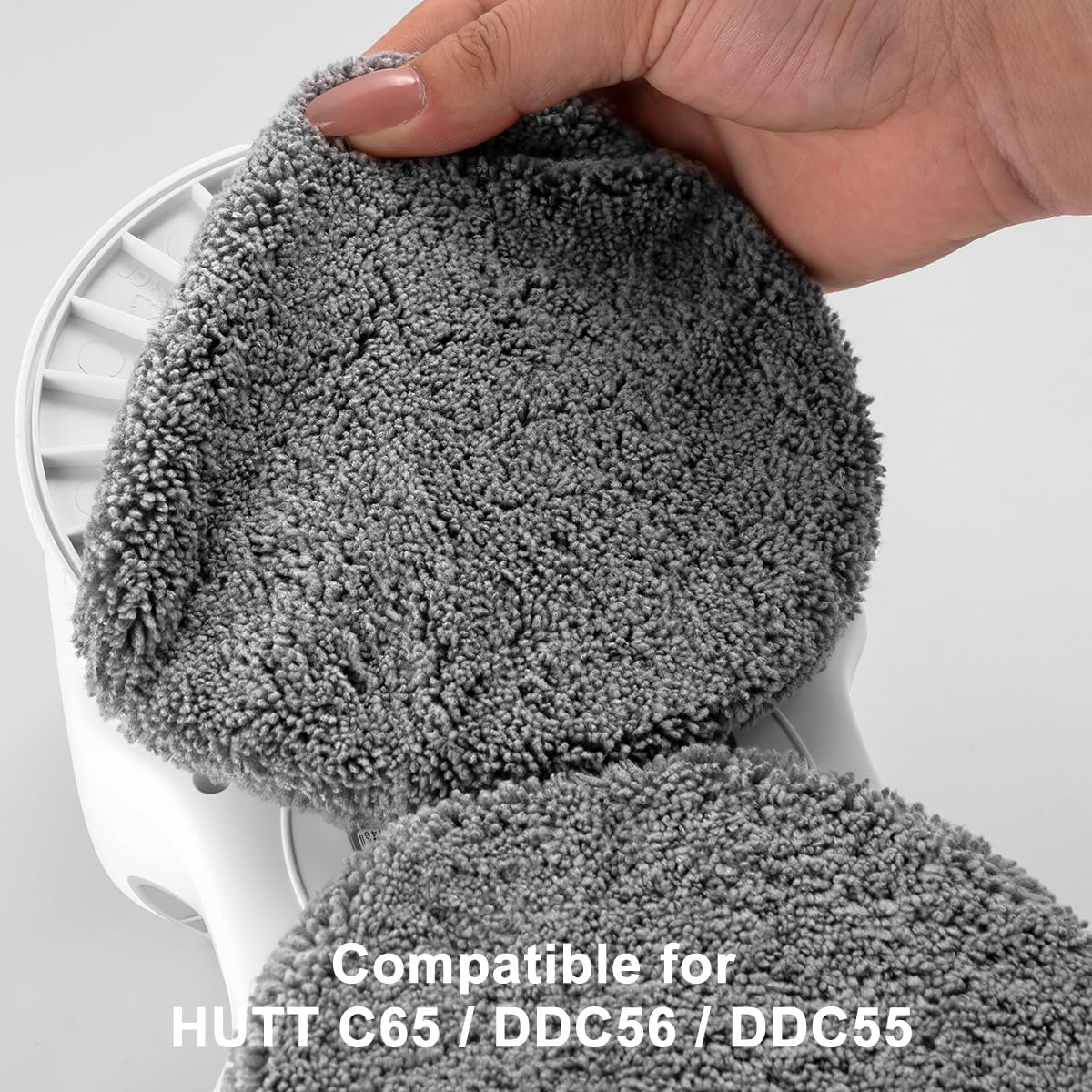 HUTT 10 pezzi, 5 paia Panno per DDC55 C6 C65 Robot Lavavetri Finestre 3800Pa Robot Aspirapolvere a Pulizia di Lavapavimenti