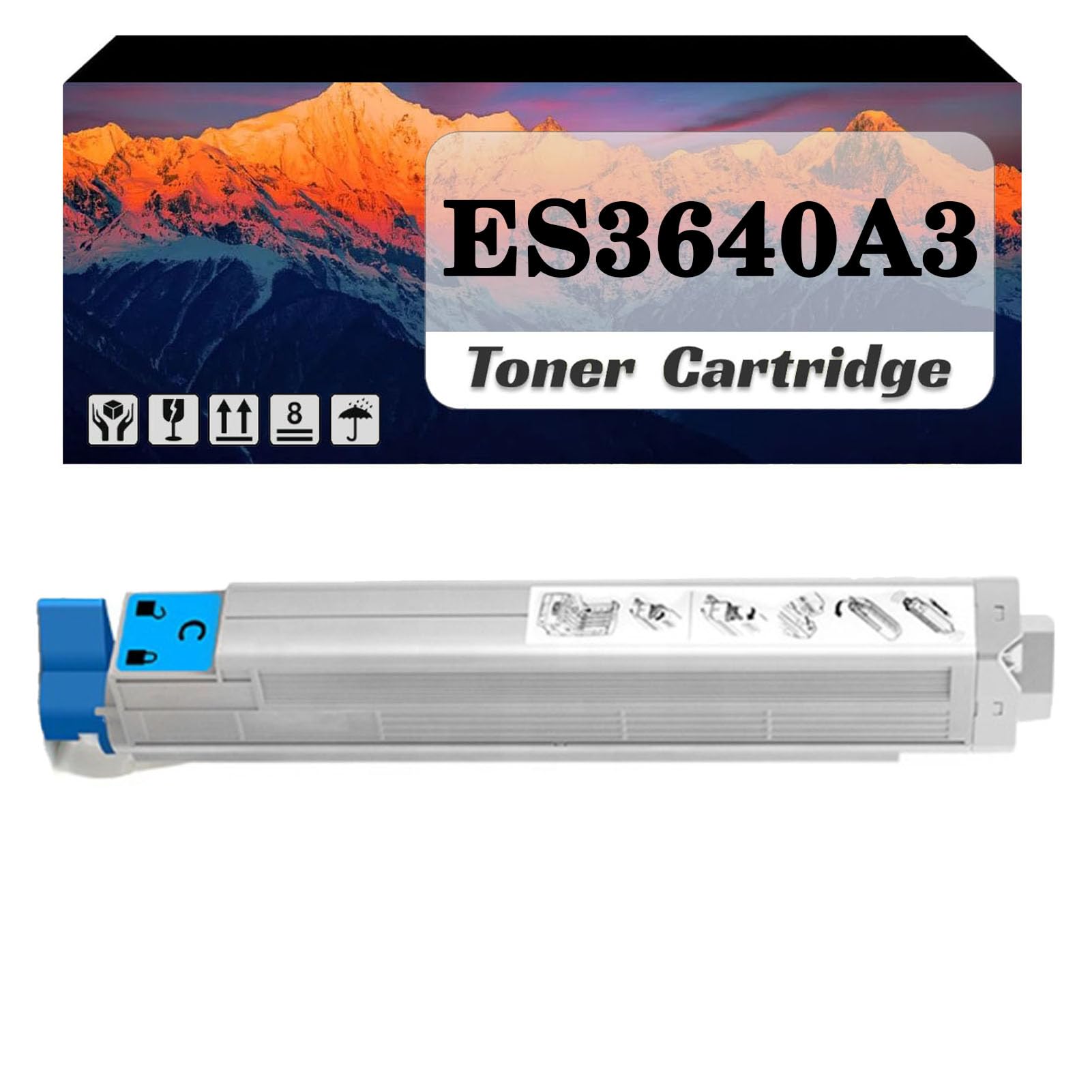 Cartuccia toner compatibile 42918924 42918923 42918922 42918921 cyan | con le stampanti Per OKI ES3640 ES3640E