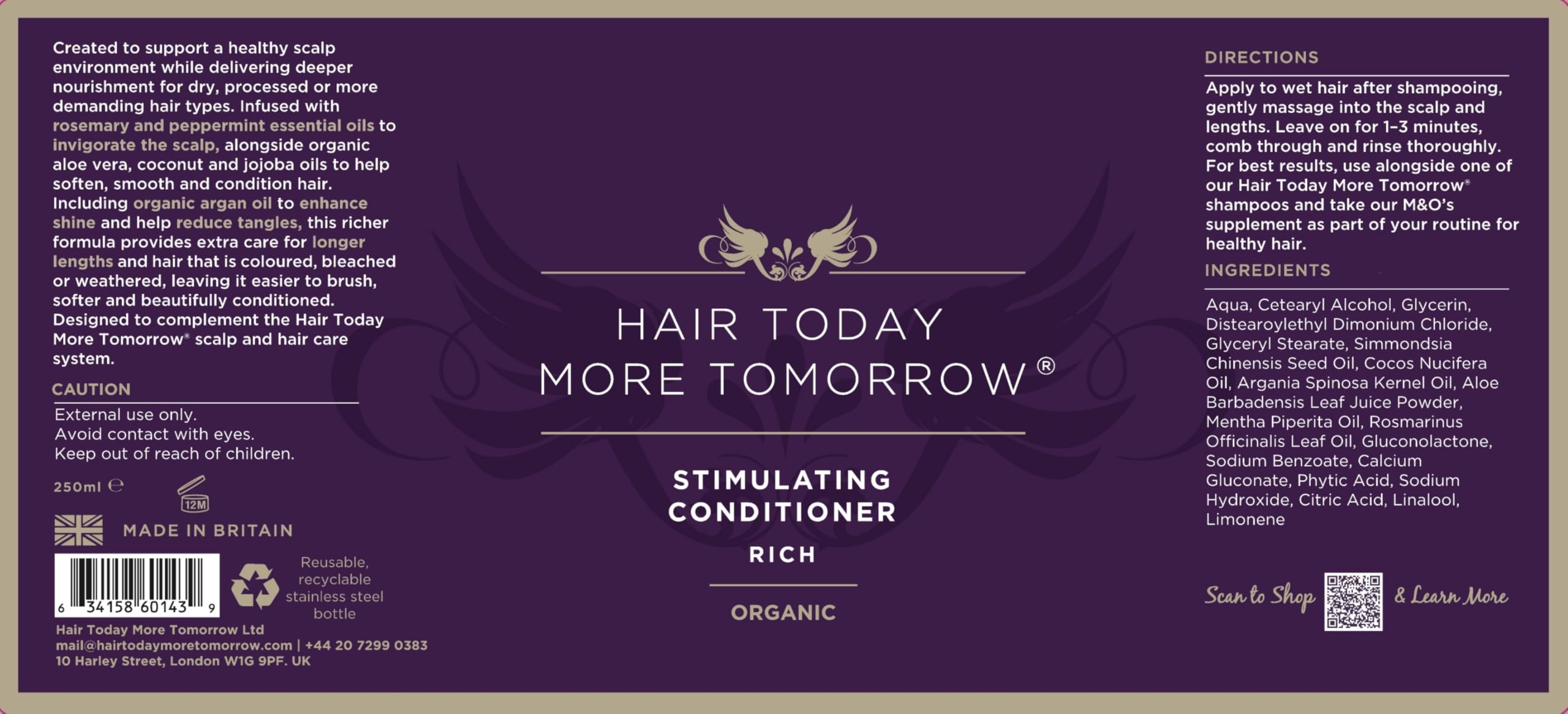 Après-shampoing stimulant pour les cheveux aujourd'hui plus demain