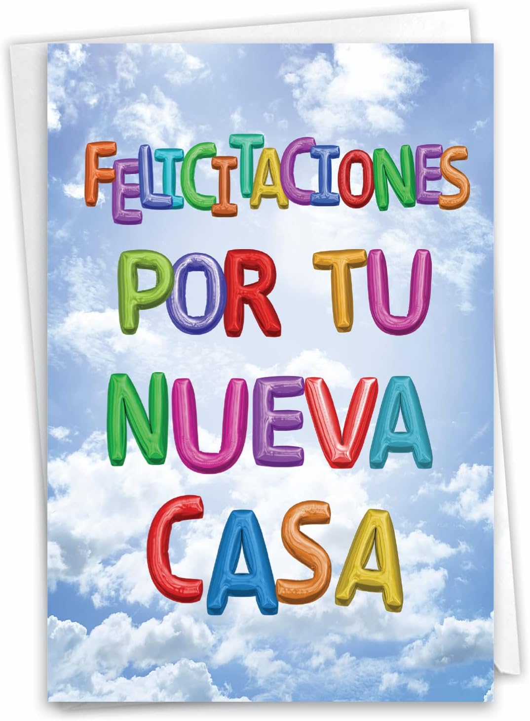 NobleWorks Hysterical Spanish New Home Greeting Card with 5 x 7 Inch Envelope (1