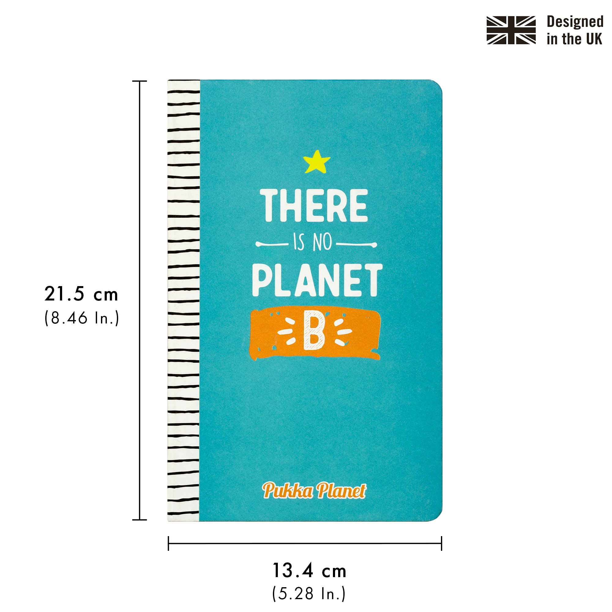 Pukka Pad, Pukka Planet A5 Soft Cover Notebook, Casebound Journal, 192 Pages of 8mm Ruled 90GSM Paper, Feature Acid-Free - Image 3