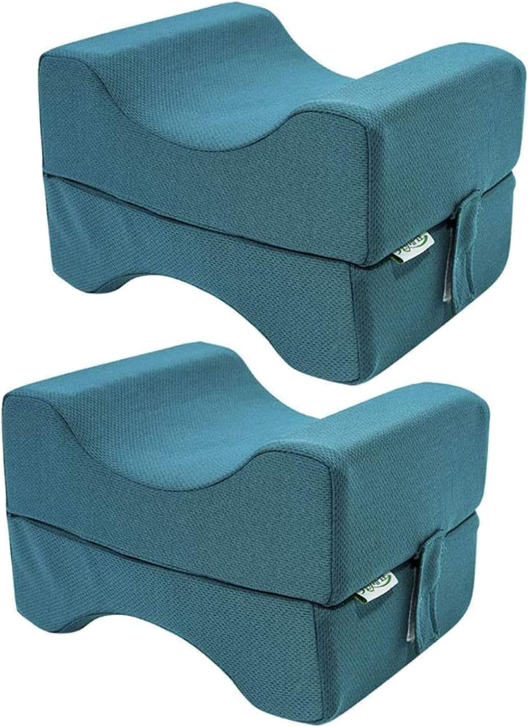 WLL Almohadillas Elevadoras de Espuma para pies, Almohadillas de Apoyo para elevar el reposapiernas Verde, Almohada de Tobillo con cuña de Cama para aliviar el Dolor,2pcs