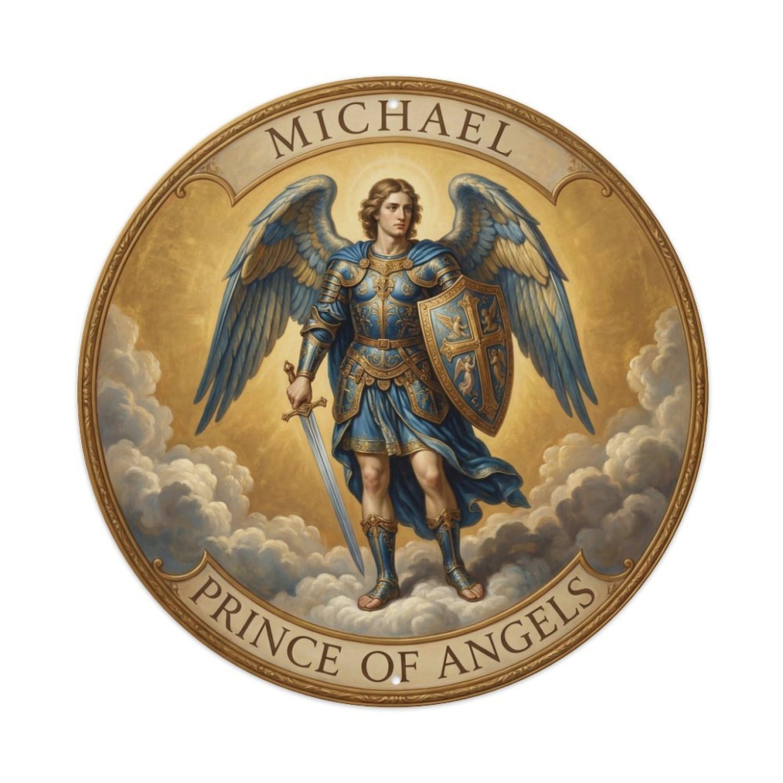 St Michael Archangel Faith Prince of Angels Metal Tin Sign