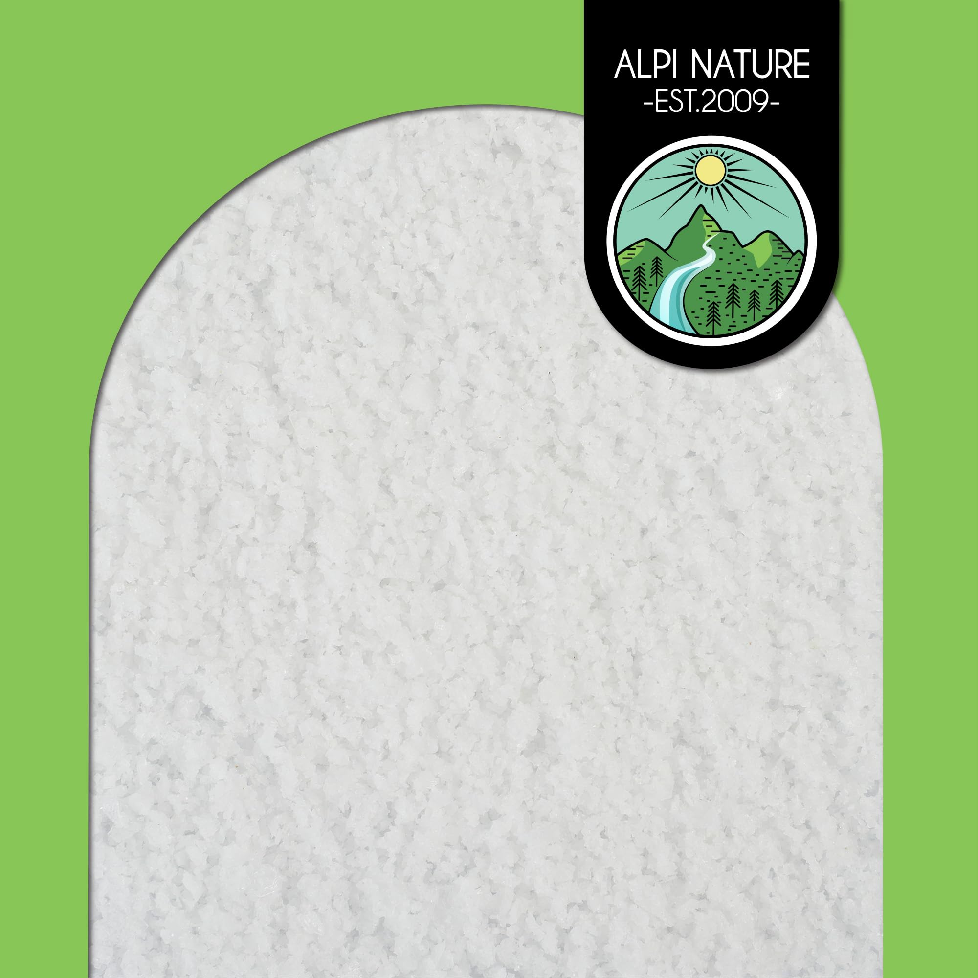 Alpi Nature Flocons de Sel Gemme 250g, Gourmet Sel Gemme d'Espagne 0.1-8mm pour la Cuisine
