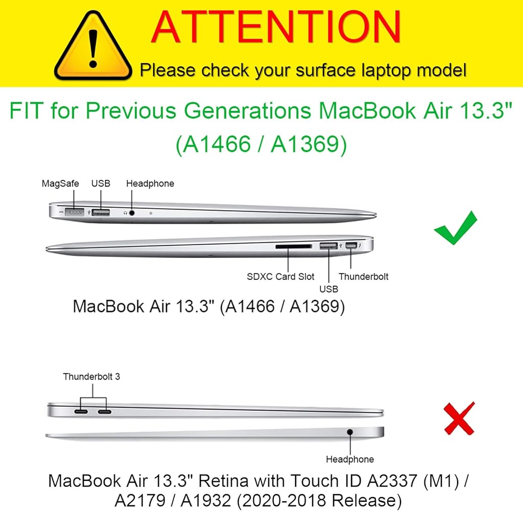 Amazon.com: Fintie Case for MacBook Air 13 Inch - Fits Previous