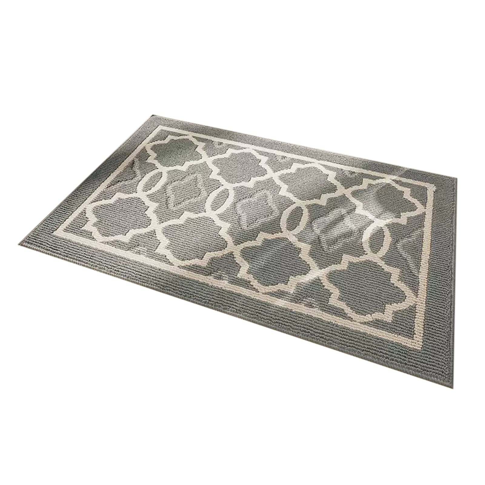 Paillasson extérieur antidérapant grand format en gris clair de 90 à 180cm