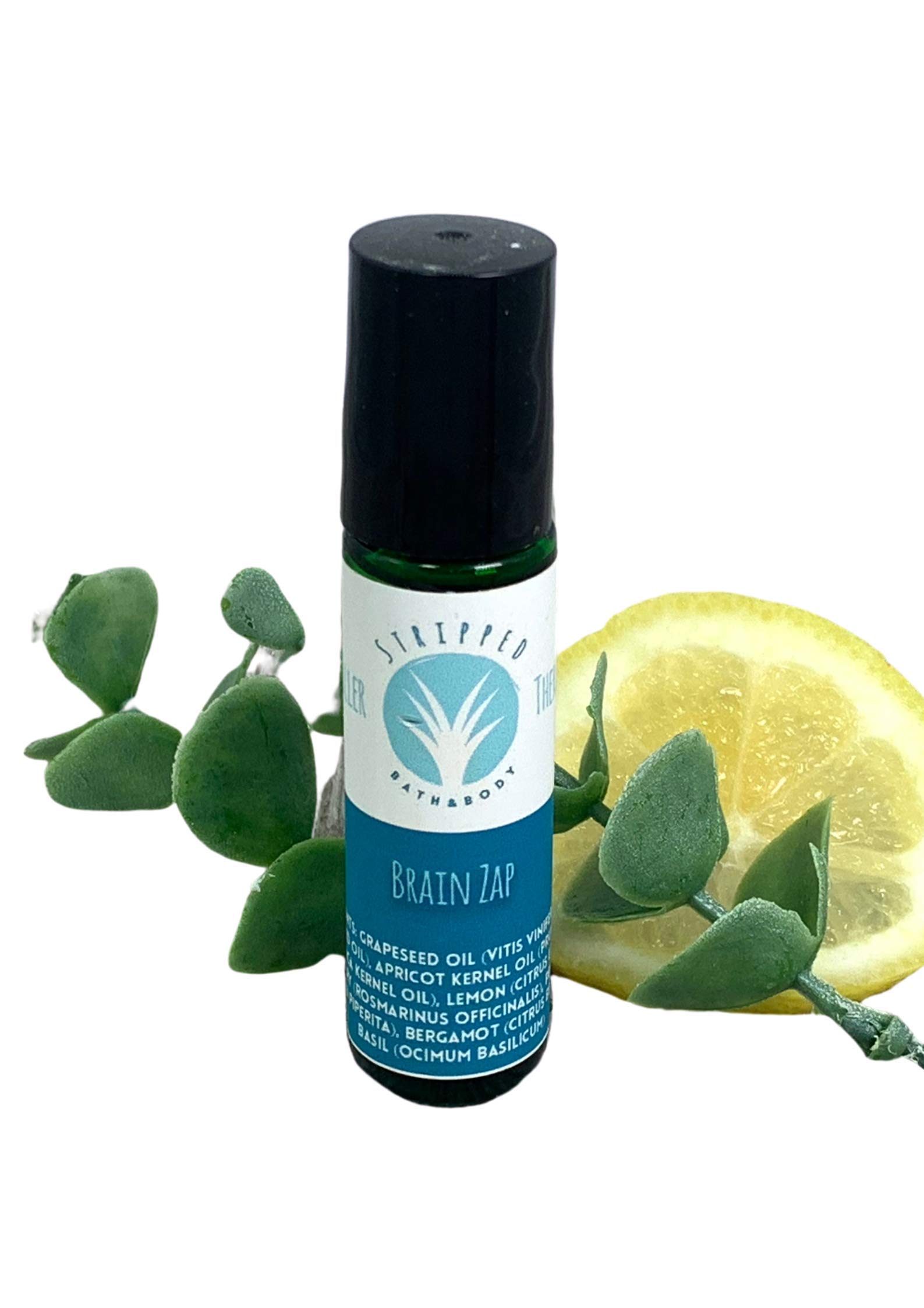 BRAIN ZAP Aromatherapy Roll On (12ml) for Energy, Focus, Mental Clarity, and Inspiration |Mood Lifting Citrus, Mint and Herbal Fragrance |Natural Study Aid | Birthday Gift | Wellness Stocking Stuffer