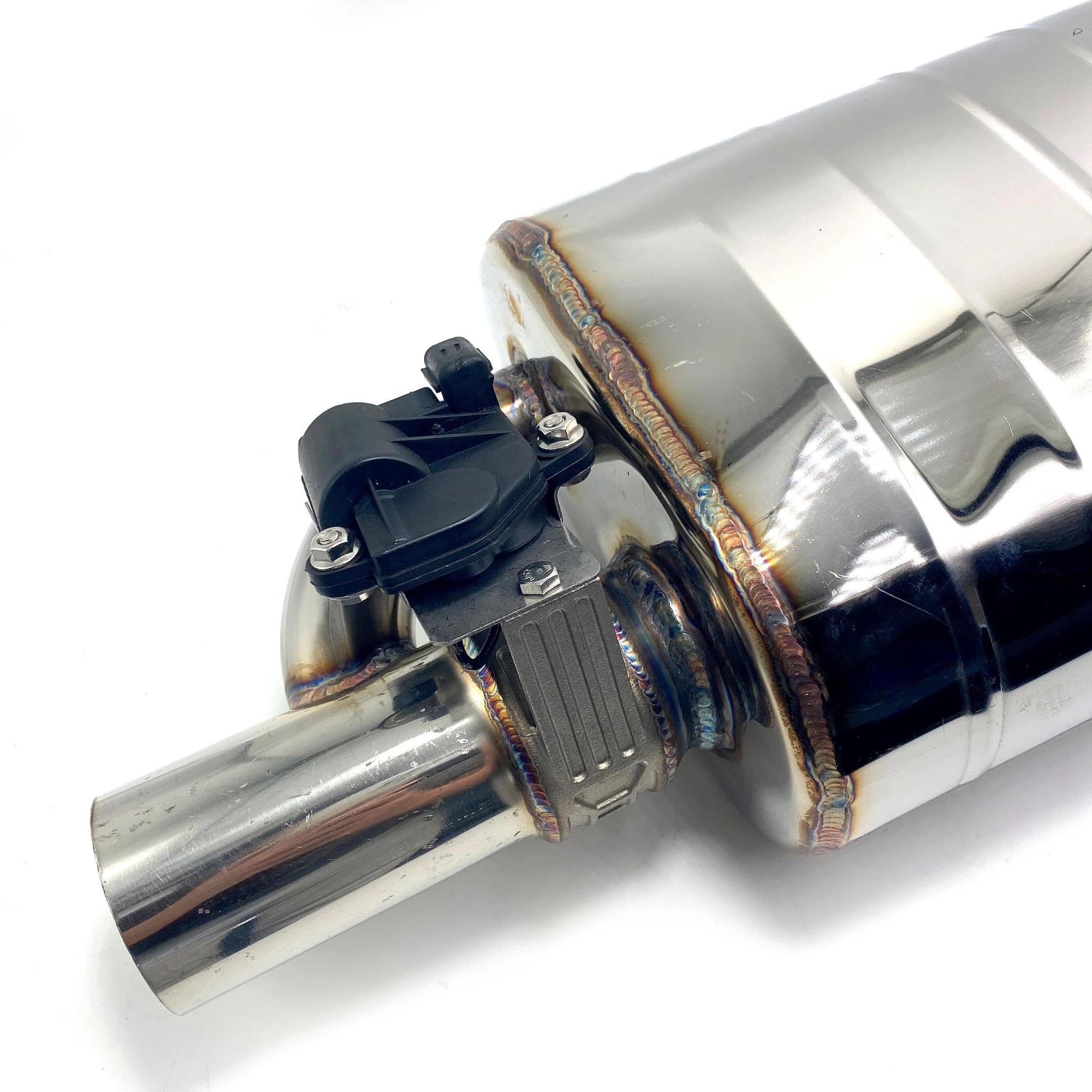 Terminali di scarico per auto Silenziatore Silenziatore In Acciaio Inossidabile Valvola Sinistra Destra 51/63/76mm Kit Tubo Di Scarico Controllo Valvola Di Scarico Elettrica Coda Gola(63MM Left A)