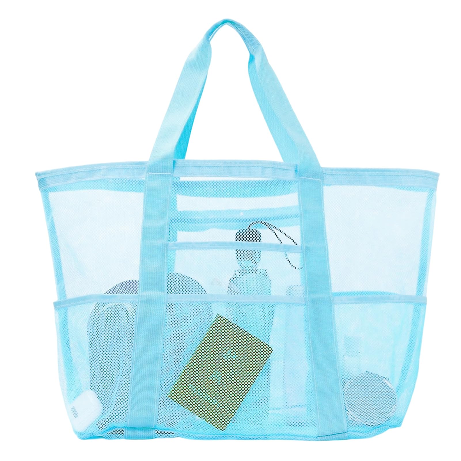 Sac De Douche En Maille XXL – Grand Fourre-Tout Pliable Pour Plage, Sport, Piscine Et Voyage (Noir)