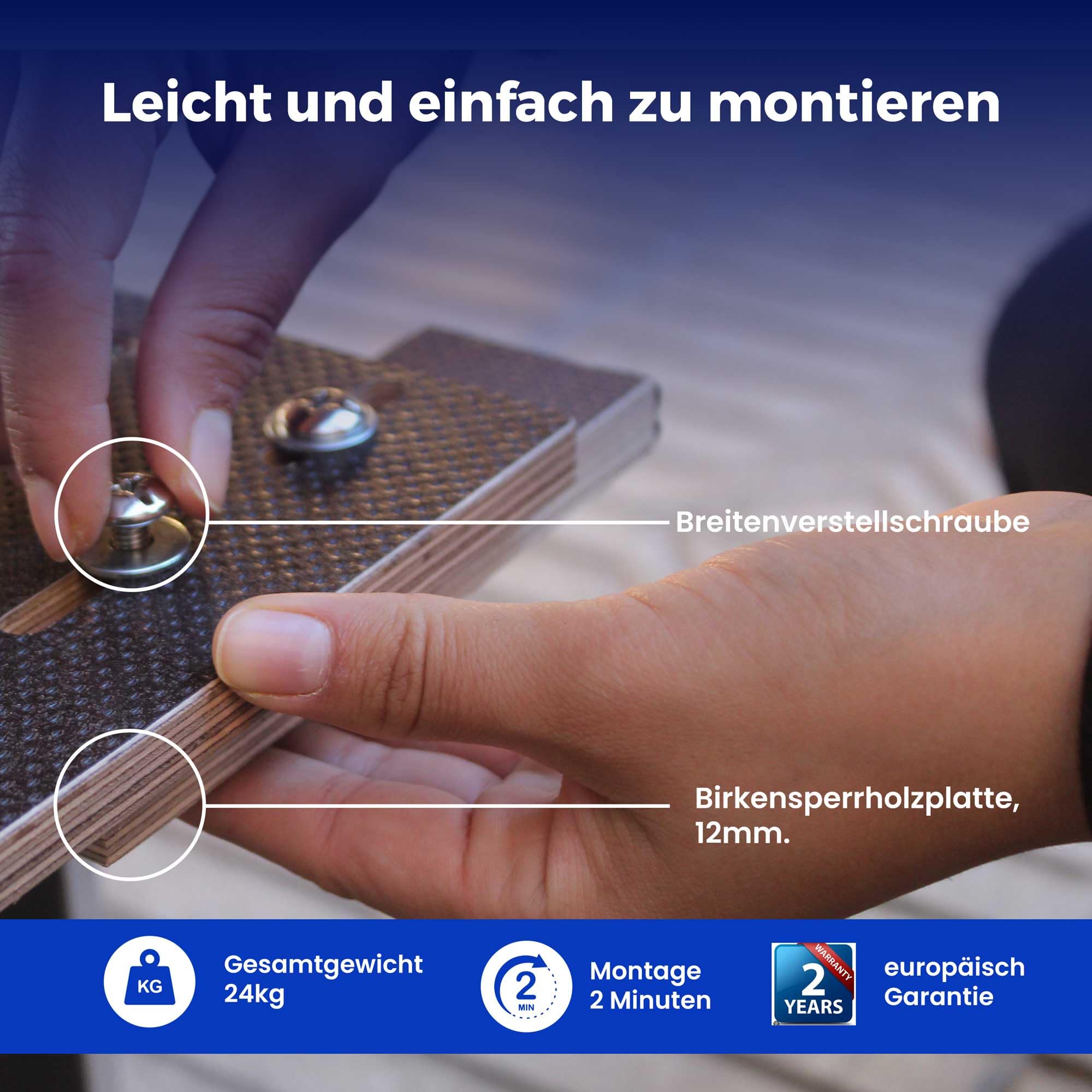 Camper Van Bett – Leichtes Faltbares Schlafsystem für Van Ausbau, kompatibel mit SpaceTourer, Traveller, Zafira Life, ProAce Verso, NV200 Evalia, Schneller Aufbau ohne Werkzeug