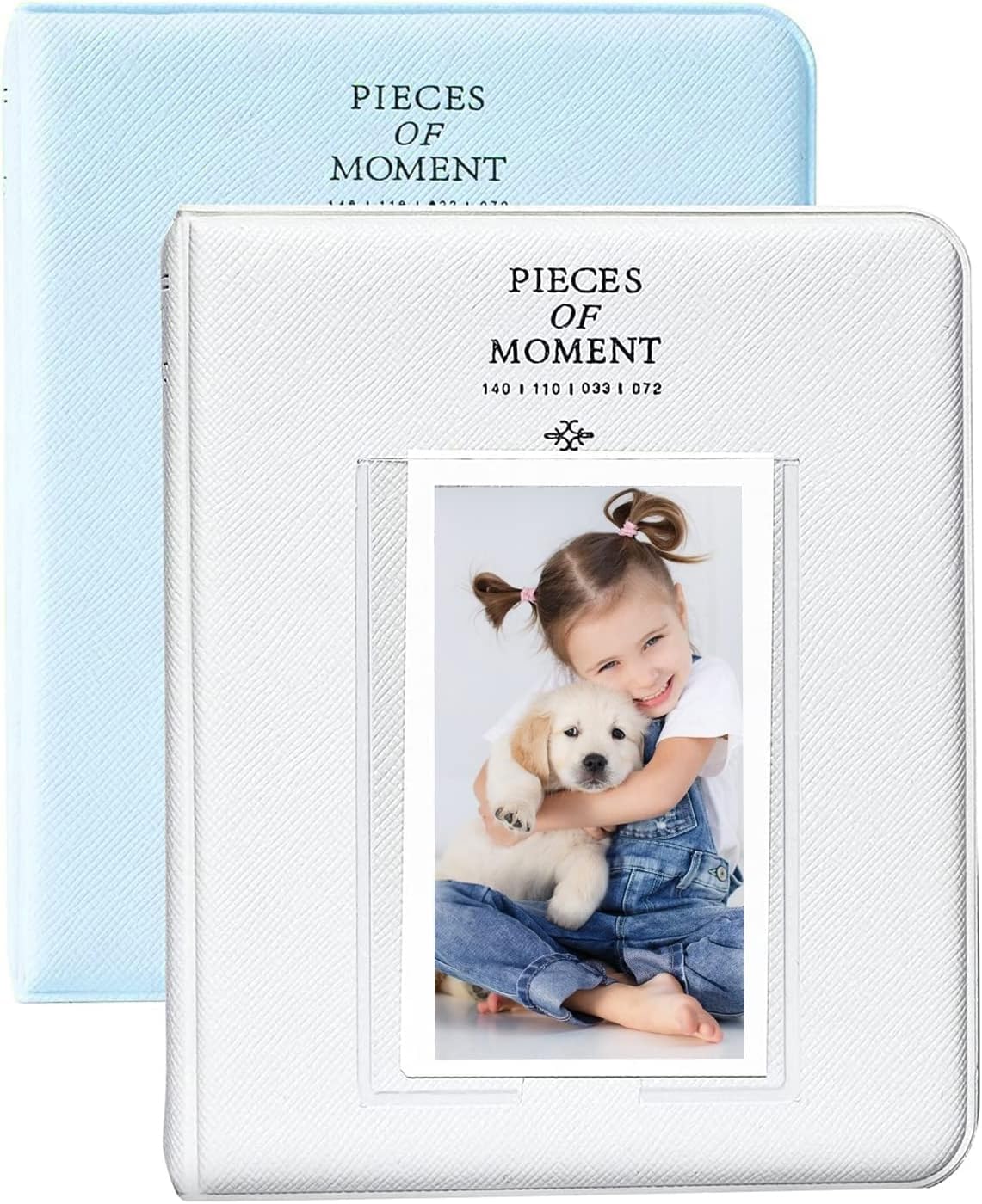 Zenko 2-Pack 64-Pockets Photo Album for Fujifilm Instax Mini 11 Mini12 7s 8 8+ 9 25 50s 70 90, 5 x 7.6 cm Mini Photo Album Compatible with Camera, Photo Book, Name Card Holder (Blue & Ice White)-picture-32