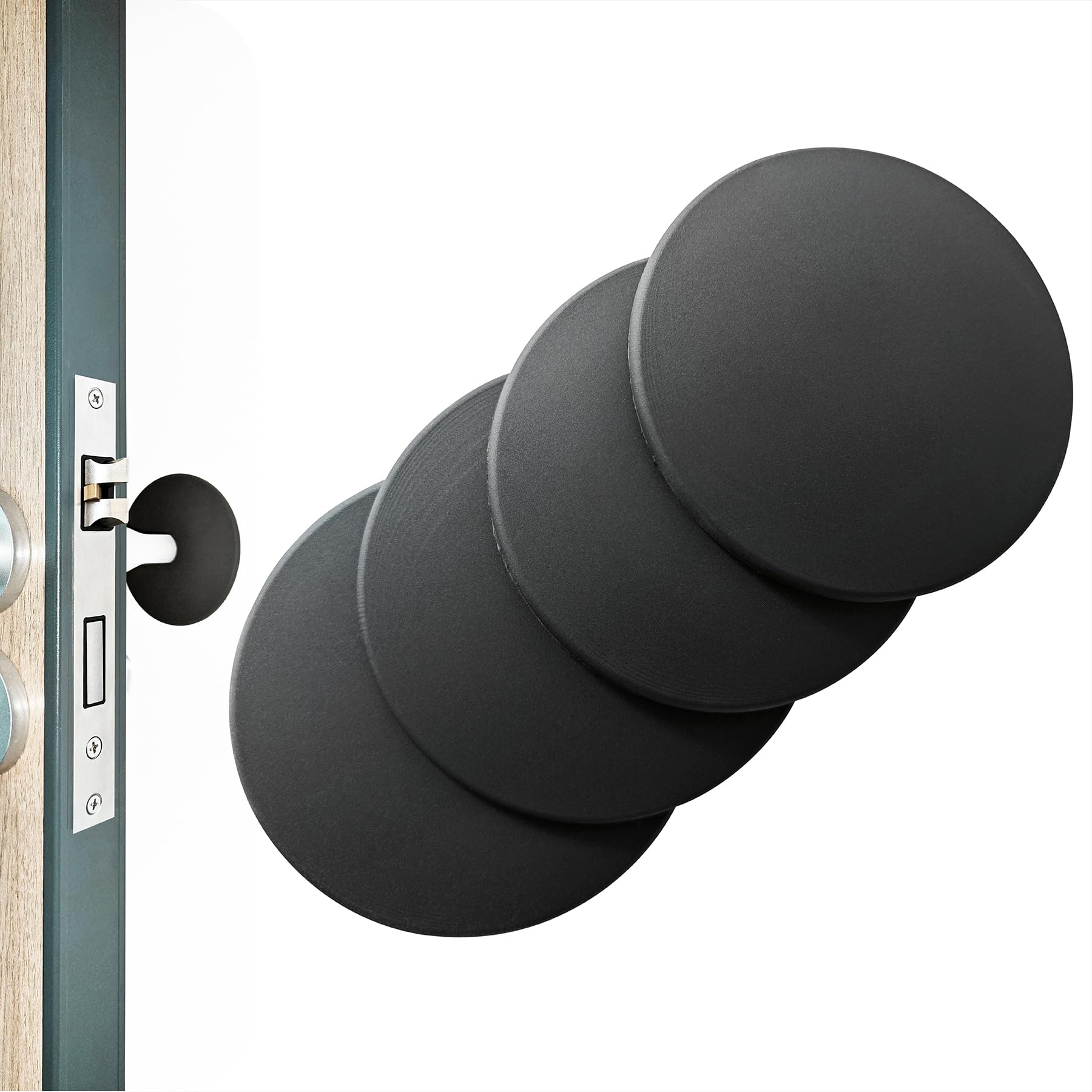 Butées de porte rondes 8 cm anti-choc pour éviter les trous de poignée sur le mur