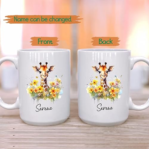 Miniatura 9 de Taza de café personalizada de conejo para bebé, taza de té blanca de conejo, divertida taza de café de cerámica de conejo regalos para niñas, hija,