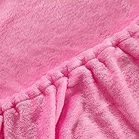 Vista 18 de Flannel Fitted Sheet Twin Size,Velvet Fitted Sheet Plush Shaggy Ultra Soft Fuzzy Sheet with 15''Deep Pocket,Dark Gray,1 Pack(Not Include Pillowcases)