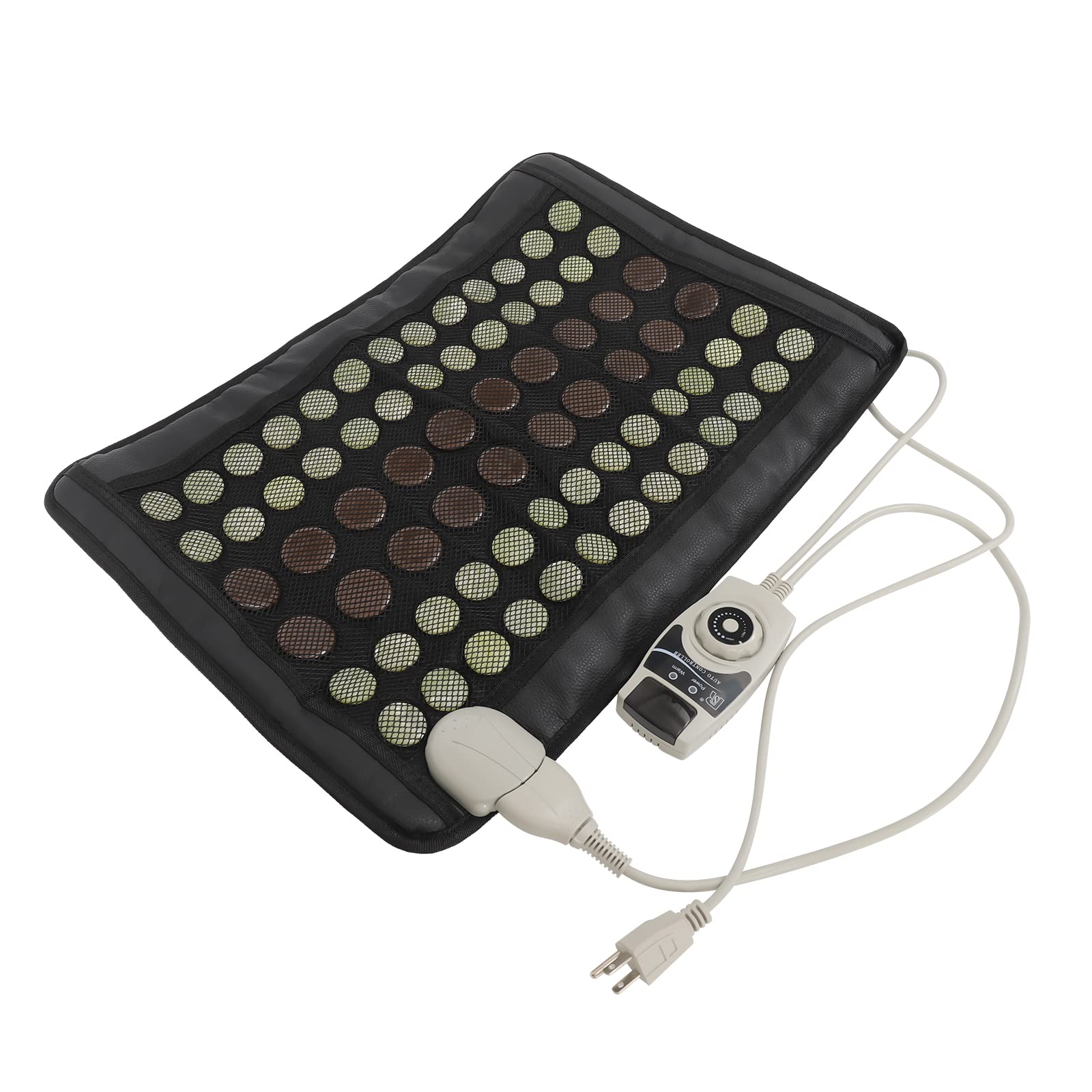 Poduszka grzewcza na podczerwień, mata grzewcza, turmalin, naturalny jadeit i turmanium, 23,5 x 16 cali, 220 V, automatyczne wyłączanie