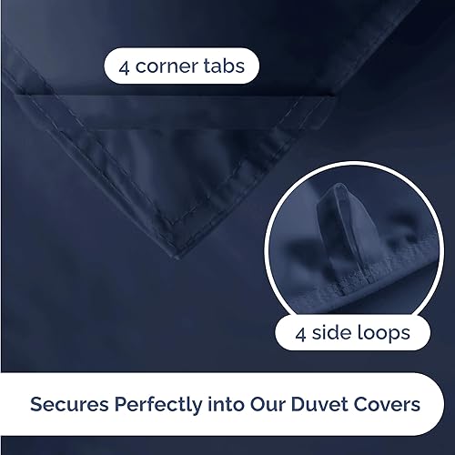 Miniatura 6 de Juego de edredón Queen - Juego de cama de 3 piezas para todas las estaciones - 1 edredón acolchado suave con pestañas en las esquinas y 2 fundas de