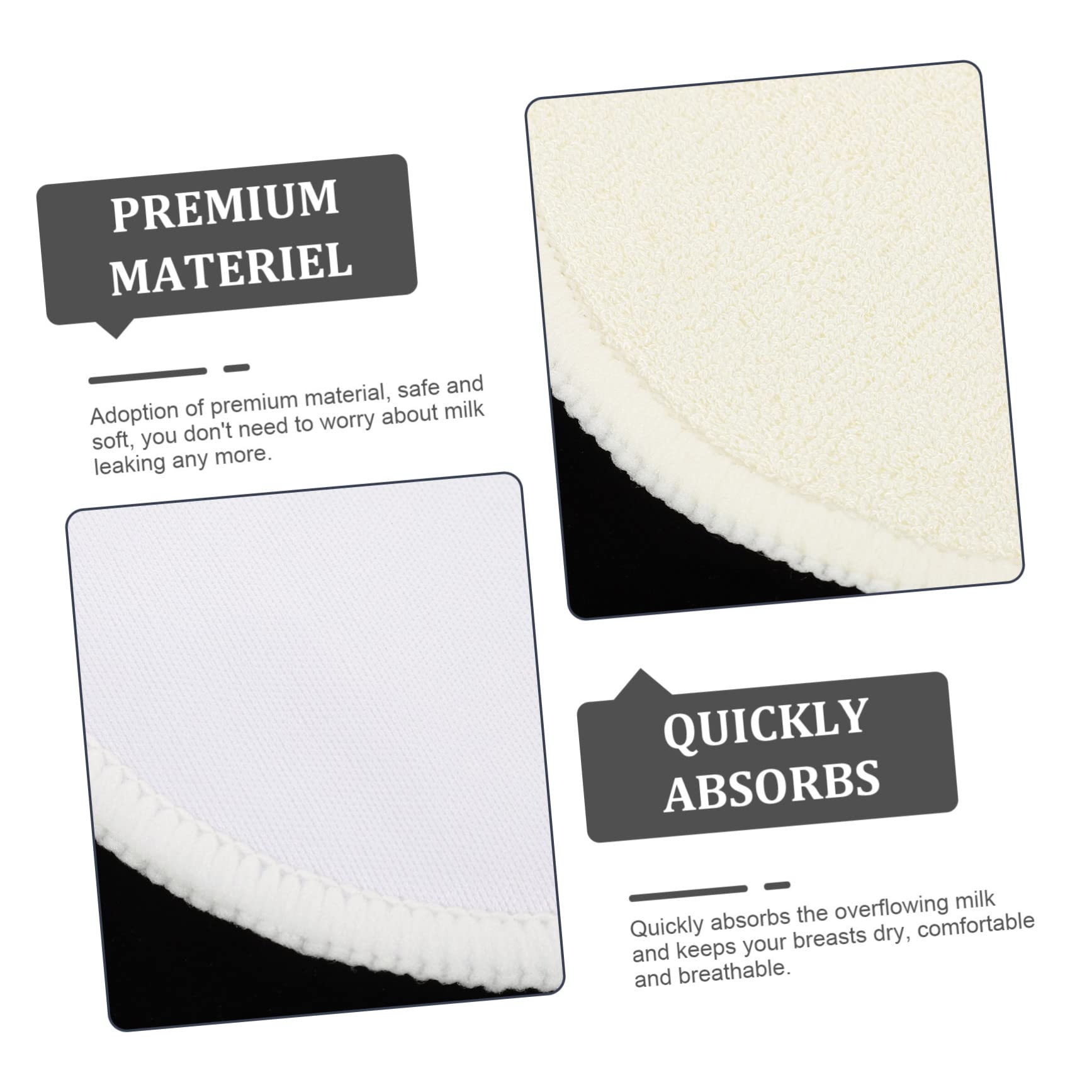 Kisangel 30piezas Almohadillas De Lactancia Reutilizables y Lavables Transpirables y Absorbentes Diseño Ergonómico para Madres Lactantes para Cuidado Piel y Comodidad